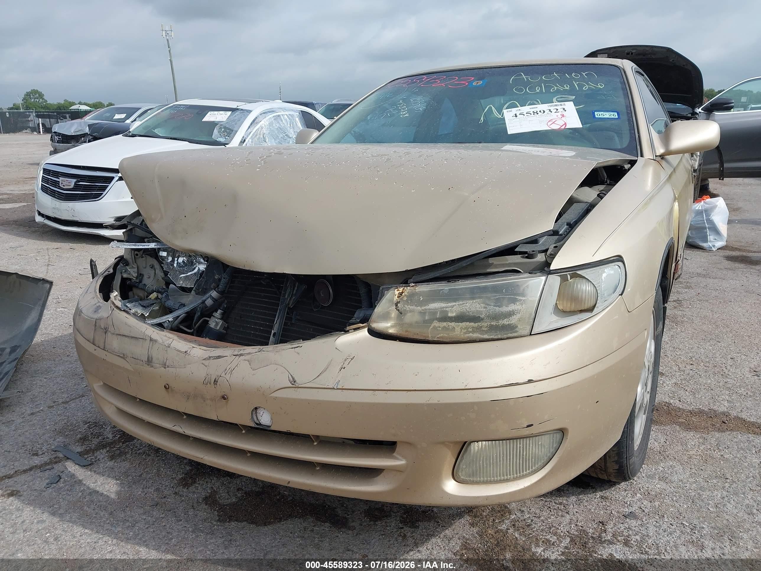 2001 Toyota Camry Solara Sle V6 Gold vin: 2T1CF22P01C458288