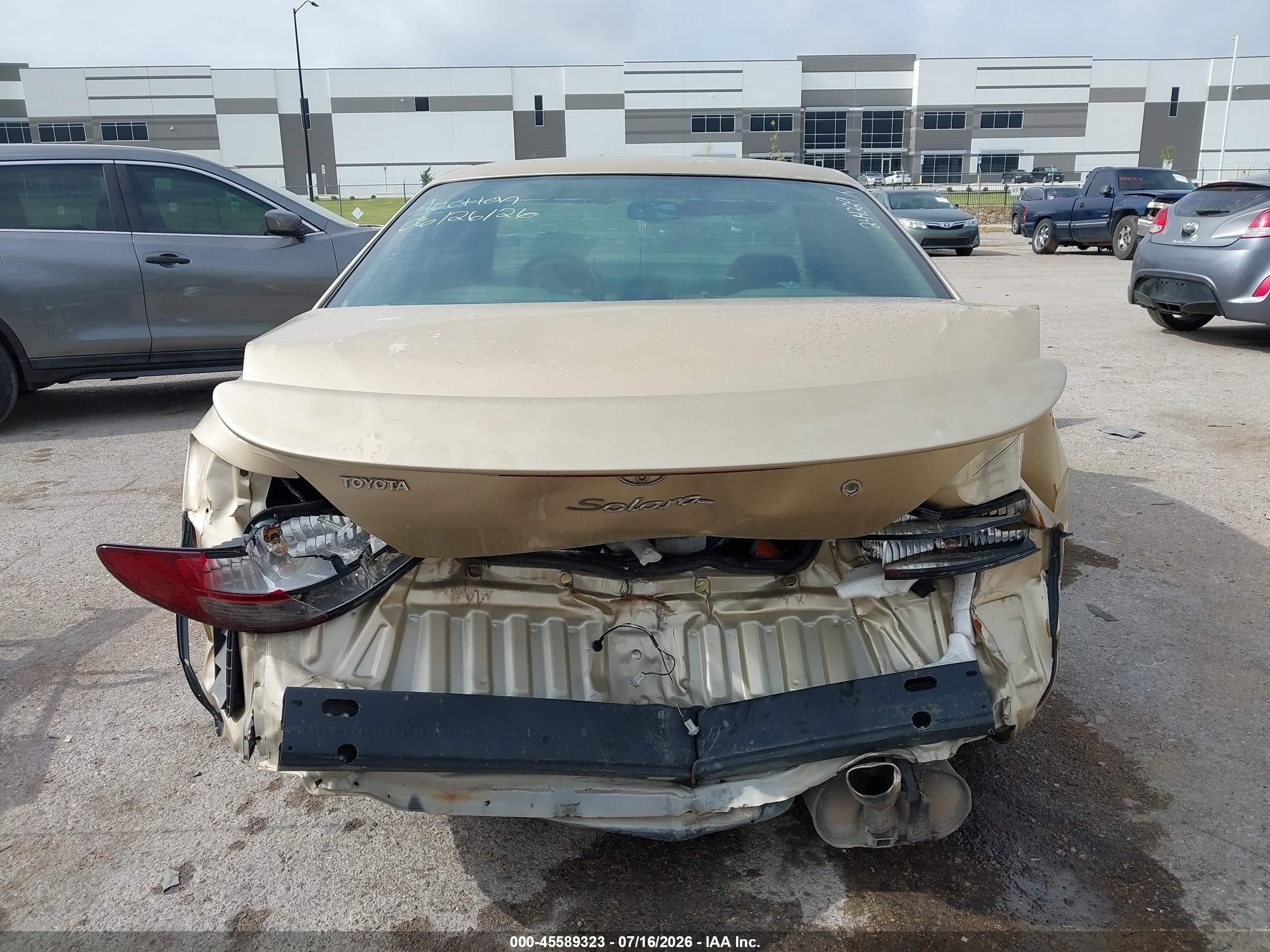 2001 Toyota Camry Solara Sle V6 Gold vin: 2T1CF22P01C458288