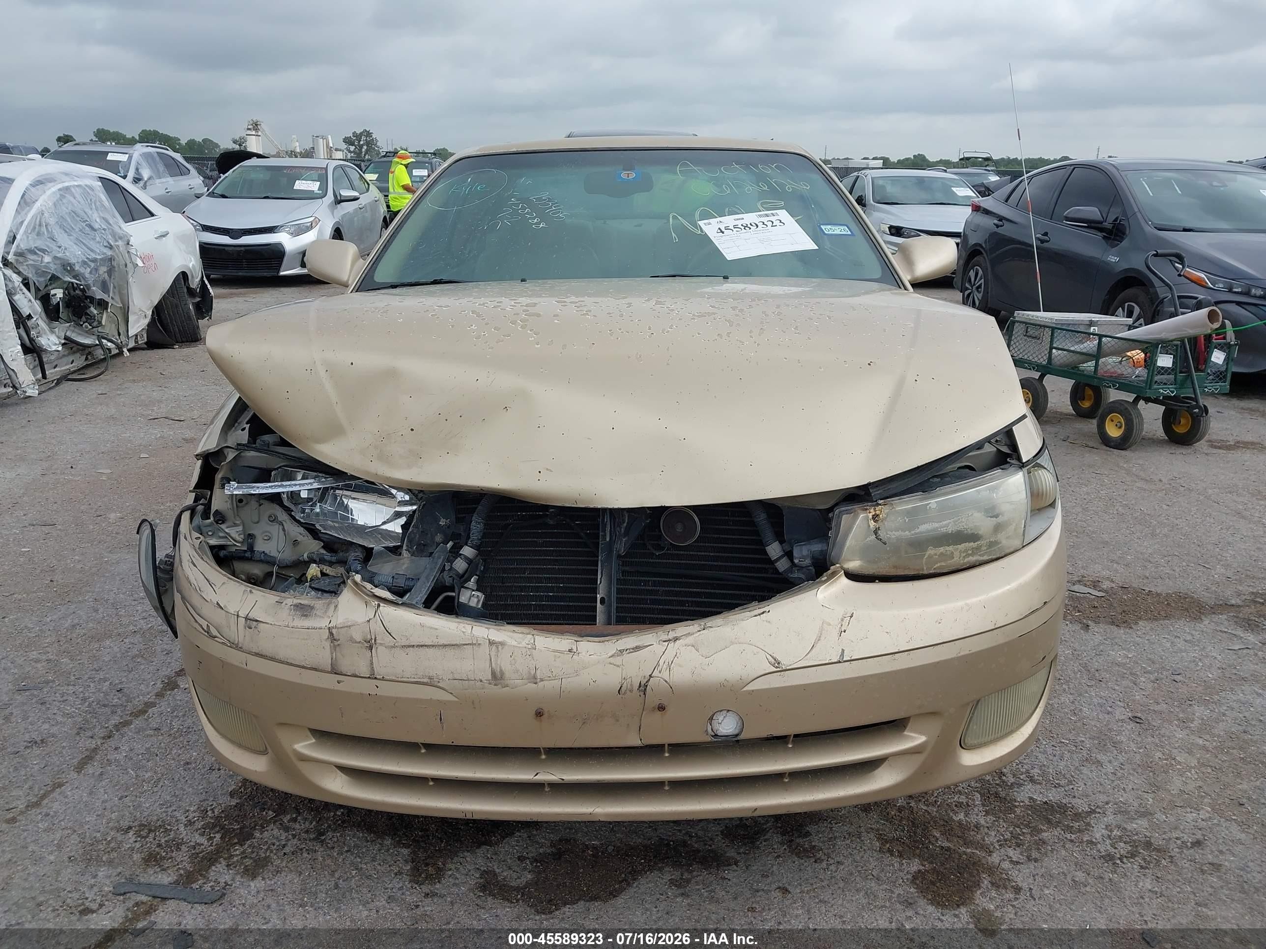 2001 Toyota Camry Solara Sle V6 Gold vin: 2T1CF22P01C458288