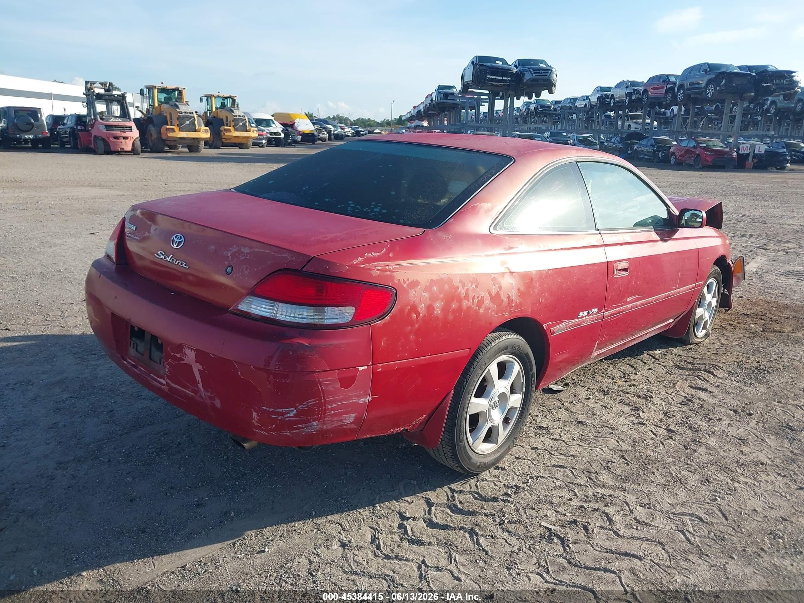 2002 Toyota Camry Solara Se Red vin: 2T1CF22P02C581901