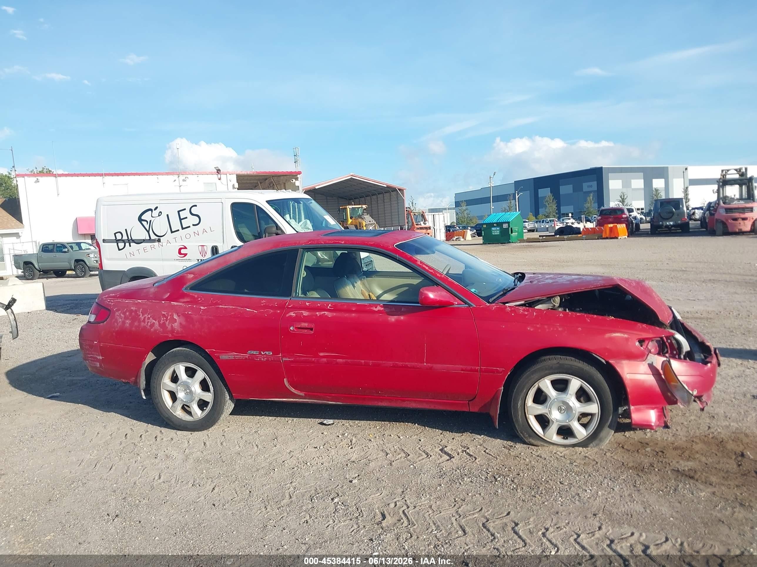 2002 Toyota Camry Solara Se Red vin: 2T1CF22P02C581901