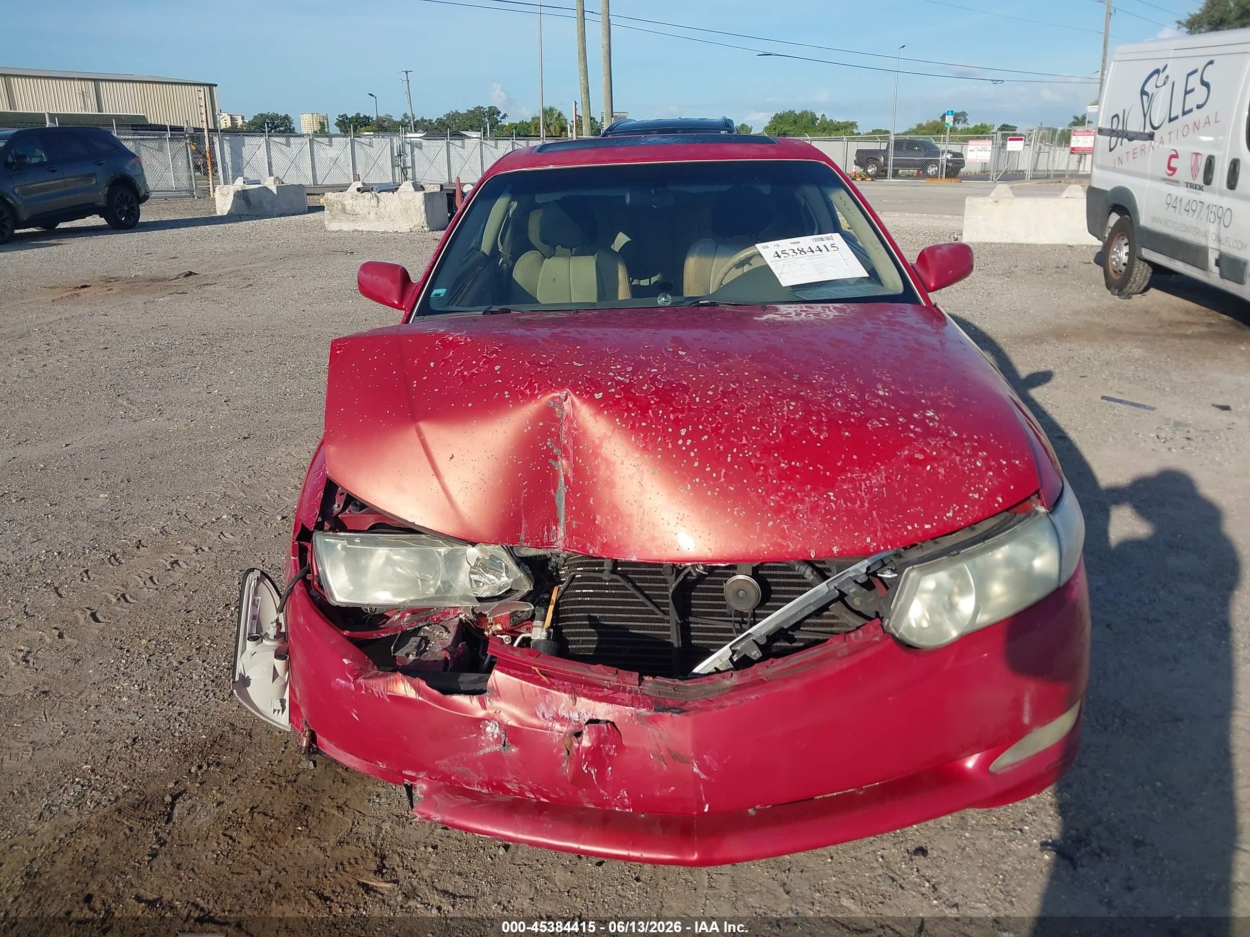 2002 Toyota Camry Solara Se Red vin: 2T1CF22P02C581901
