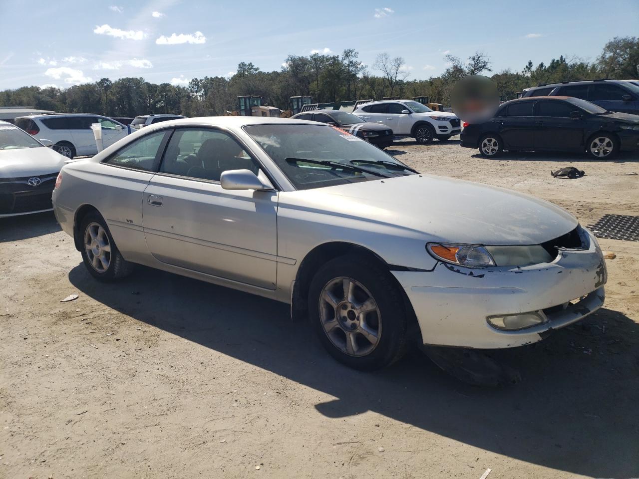 2002 Toyota Camry Solara Se Silver vin: 2T1CF22P02C589898