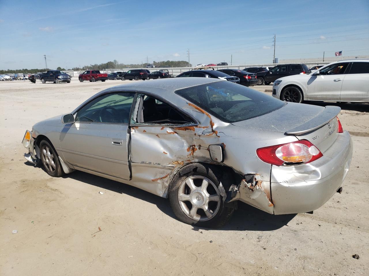 2002 Toyota Camry Solara Se Silver vin: 2T1CF22P02C589898