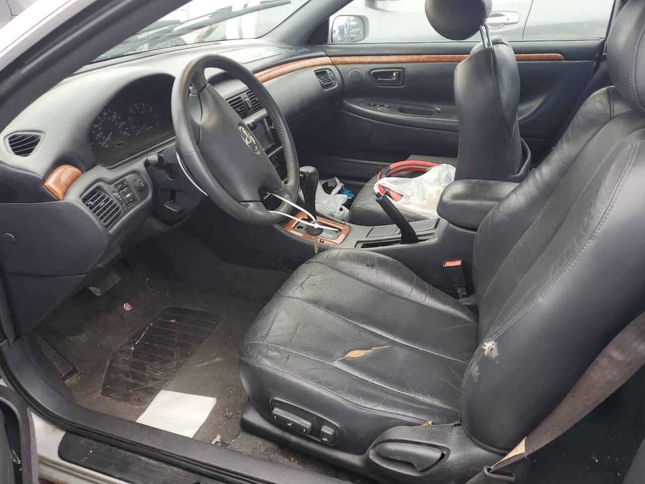 2002 Toyota Camry Solara Se Silver vin: 2T1CF22P02C589898