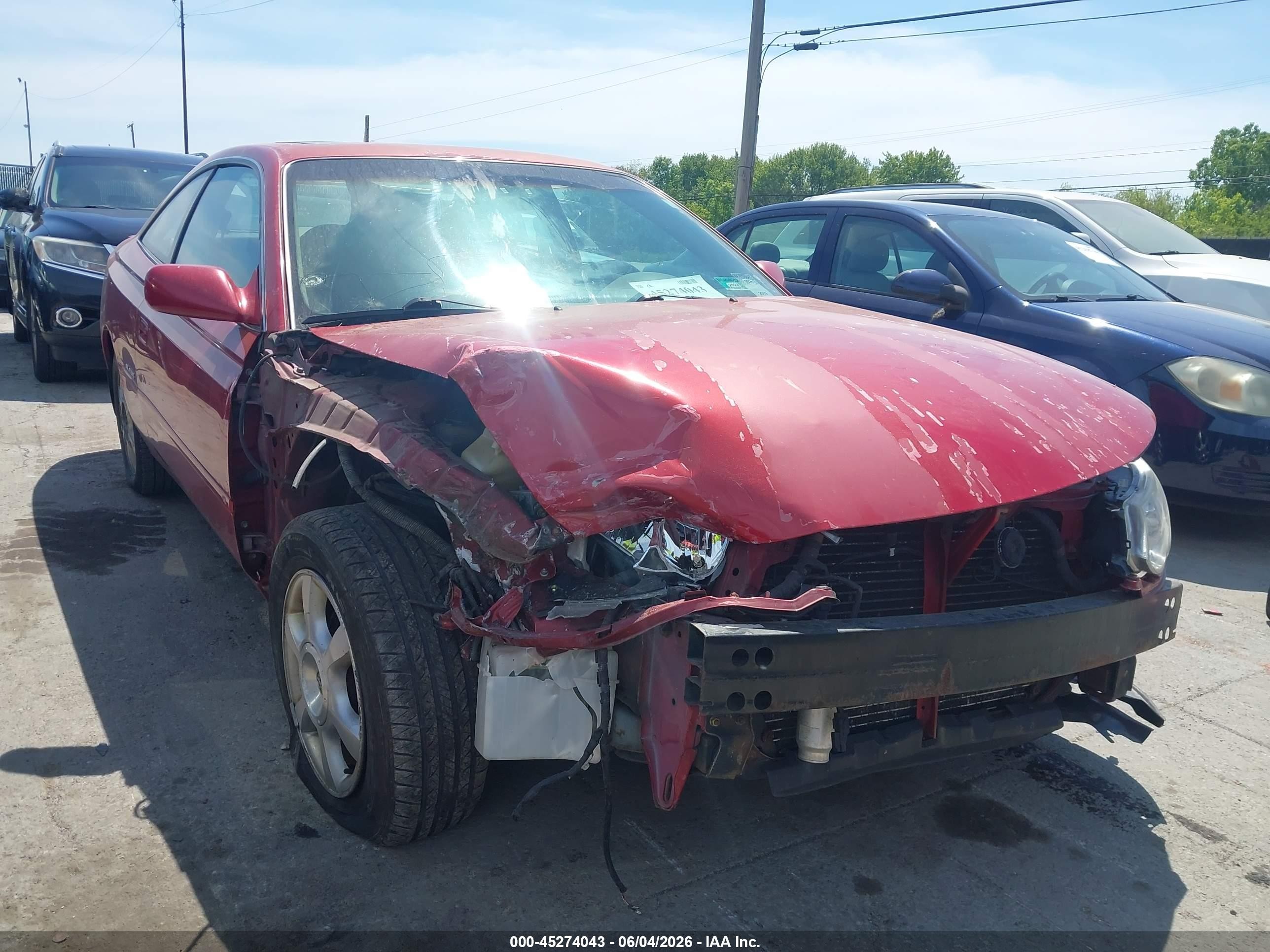 2003 Toyota Camry Solara Sle V6 Red vin: 2T1CF22P03C609441