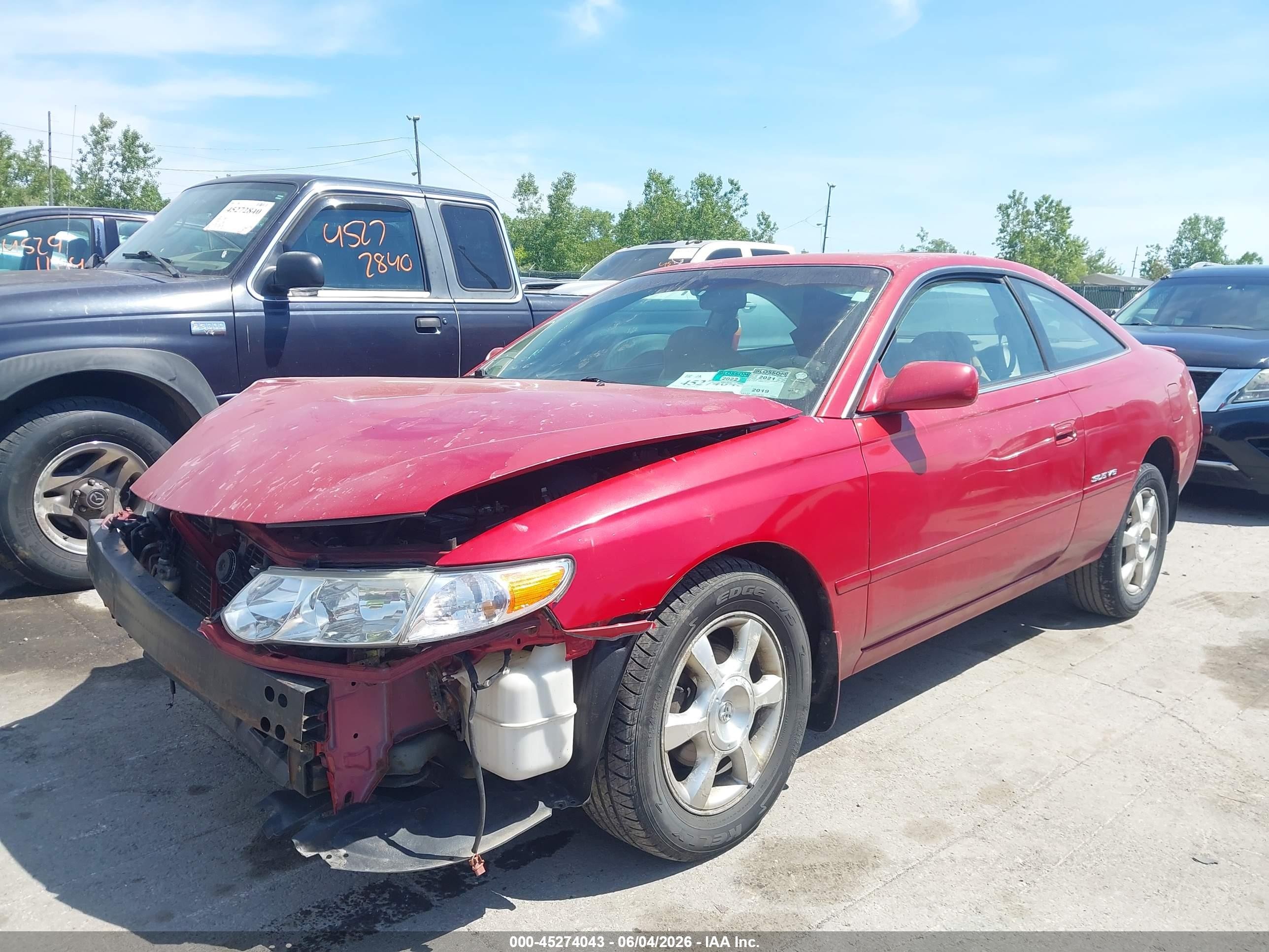 2003 Toyota Camry Solara Sle V6 Red vin: 2T1CF22P03C609441