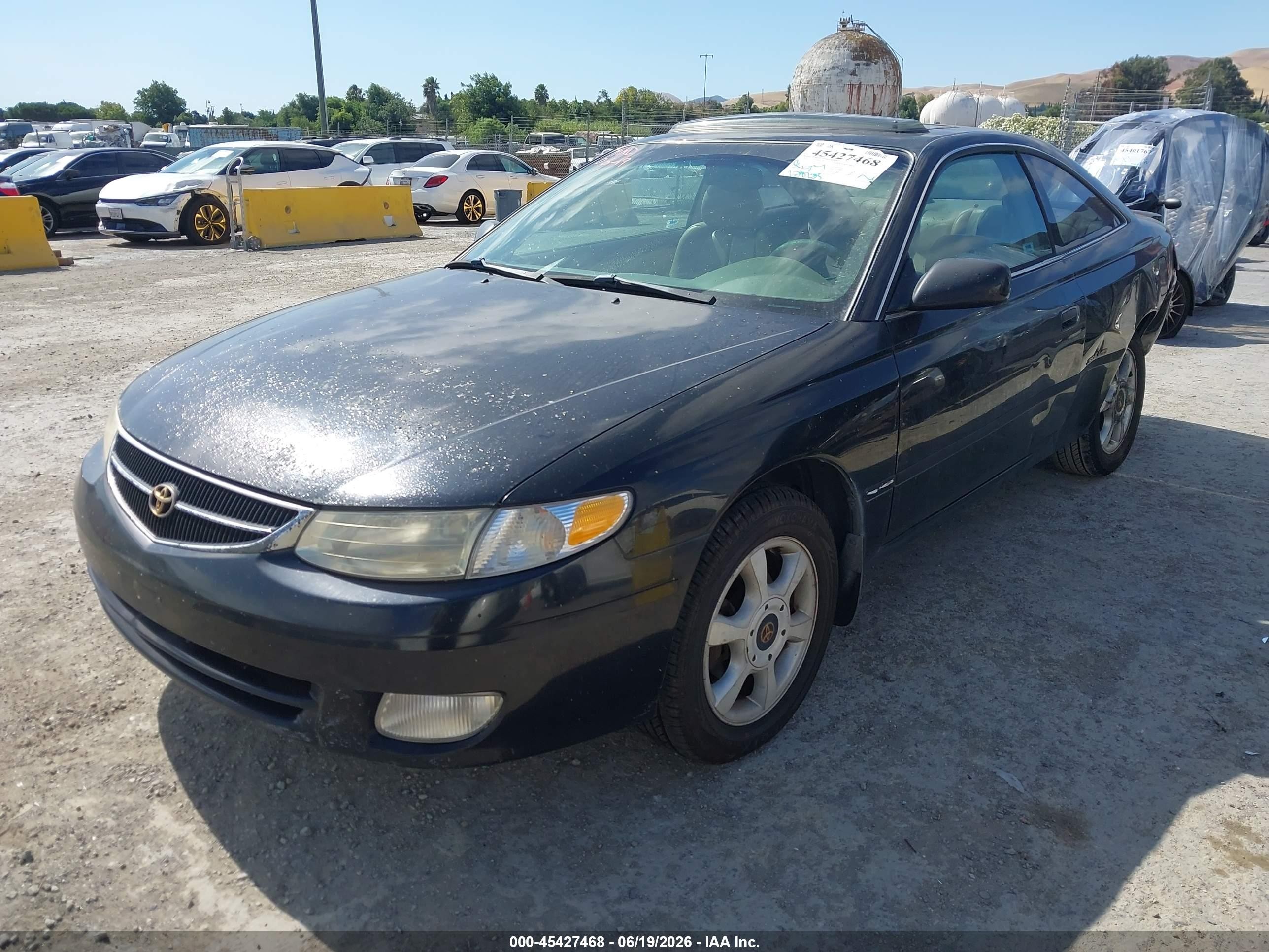 1999 Toyota Camry Solara Sle Black vin: 2T1CF22P0XC110872