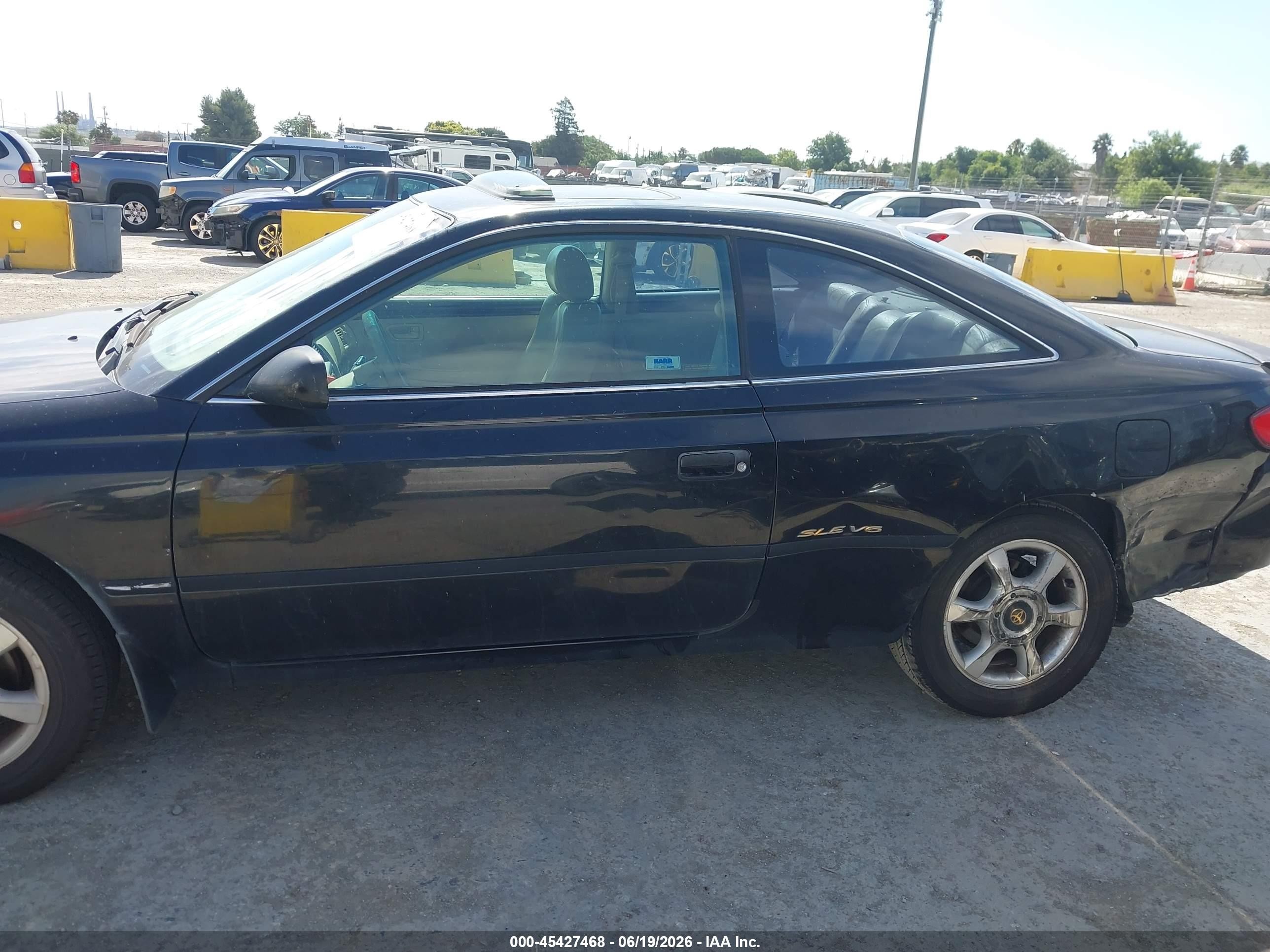 1999 Toyota Camry Solara Sle Black vin: 2T1CF22P0XC110872