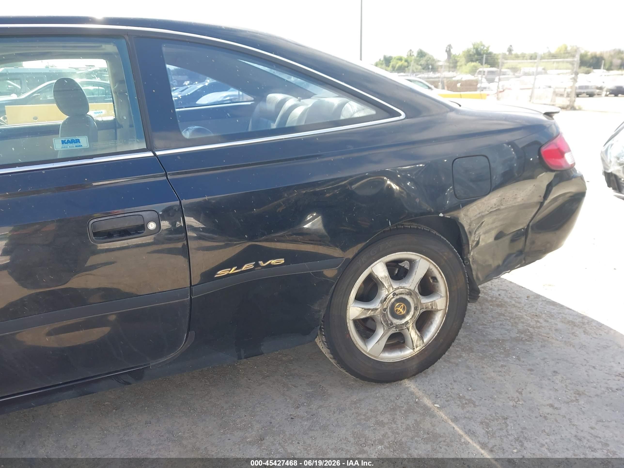 1999 Toyota Camry Solara Sle Black vin: 2T1CF22P0XC110872