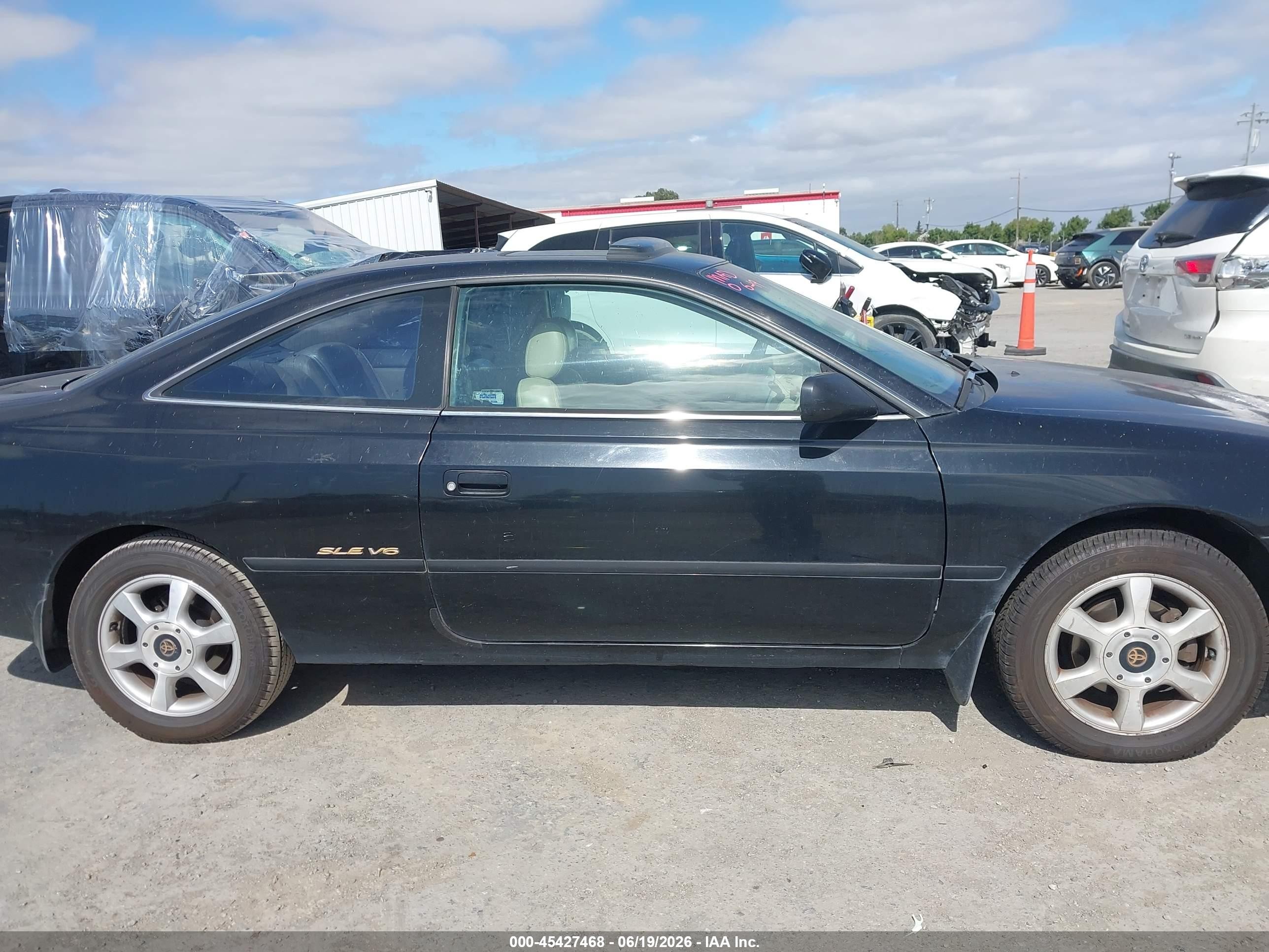 1999 Toyota Camry Solara Sle Black vin: 2T1CF22P0XC110872