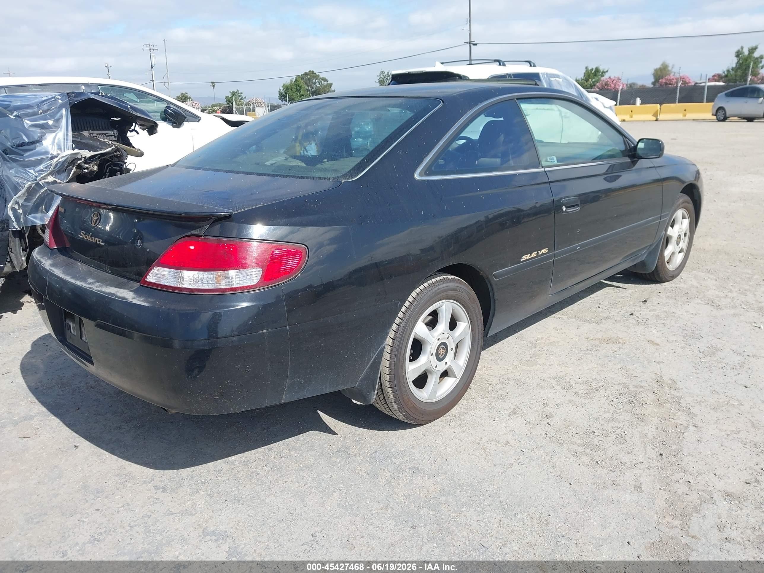 1999 Toyota Camry Solara Sle Black vin: 2T1CF22P0XC110872