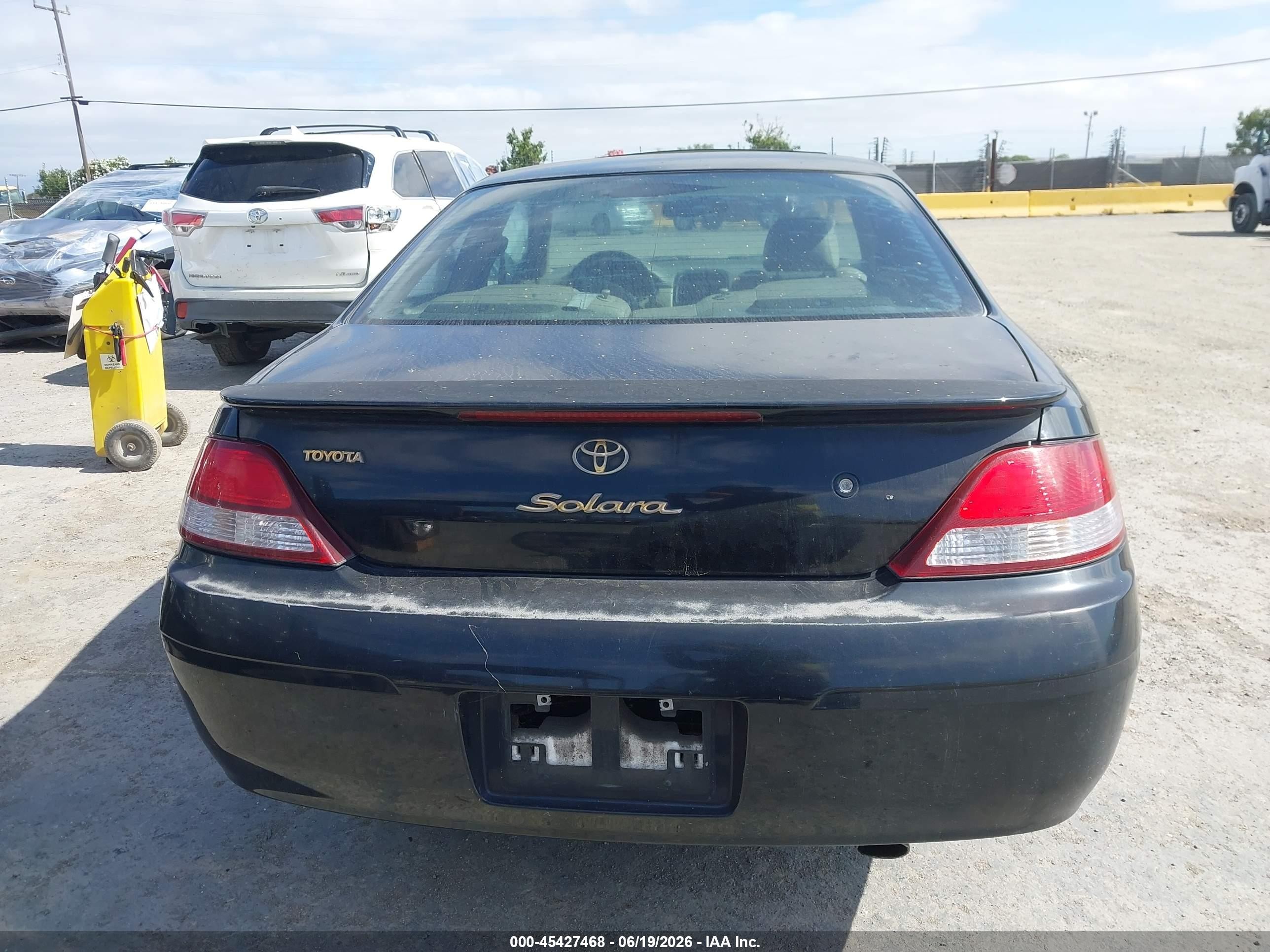 1999 Toyota Camry Solara Sle Black vin: 2T1CF22P0XC110872