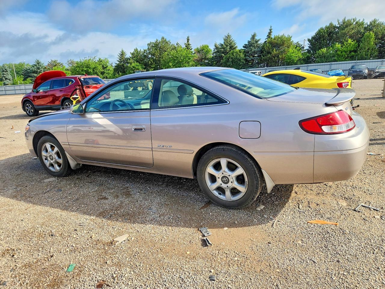 1999 Toyota Camry Solara Se V6 Beige vin: 2T1CF22P0XC118065