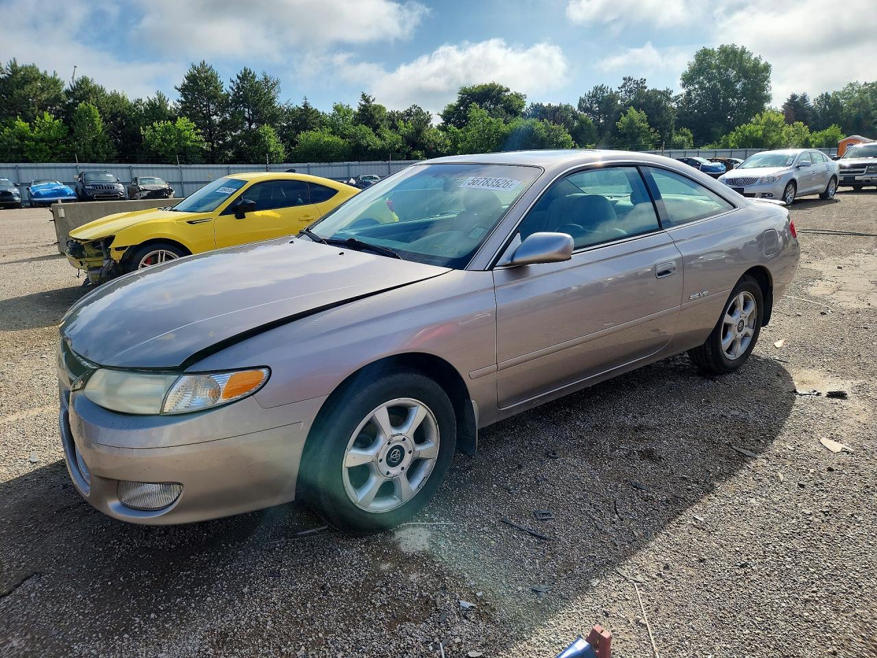 1999 Toyota Camry Solara Se V6 Beige vin: 2T1CF22P0XC118065