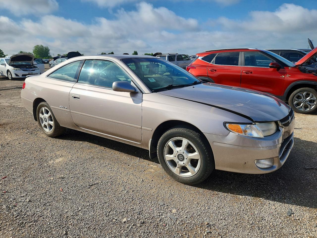 1999 Toyota Camry Solara Se V6 Beige vin: 2T1CF22P0XC118065
