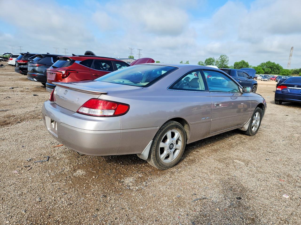 1999 Toyota Camry Solara Se V6 Beige vin: 2T1CF22P0XC118065