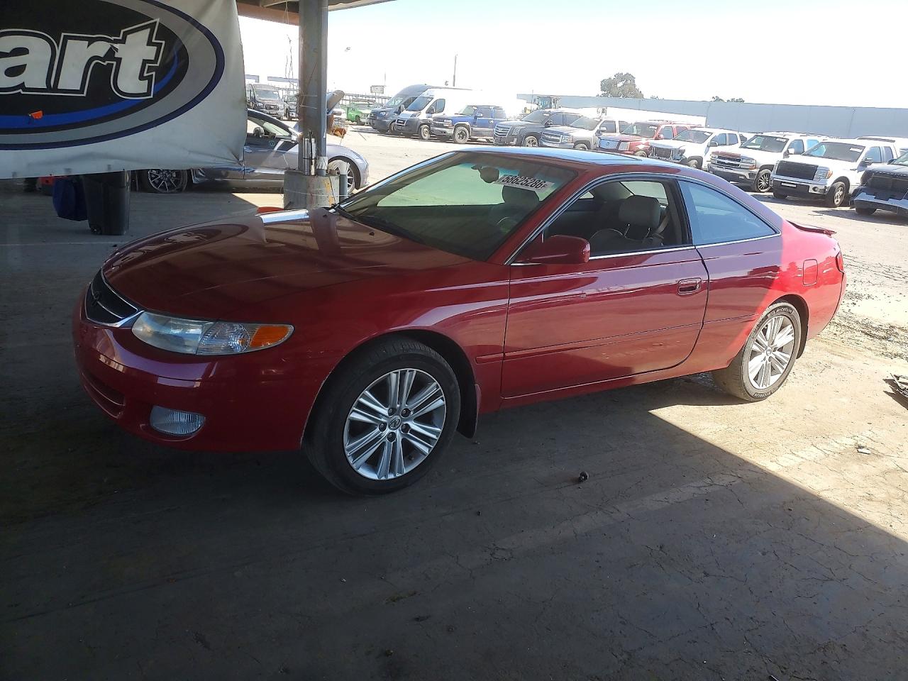 2001 Toyota Camry Solara Sle V6 Red vin: 2T1CF22P21C454811