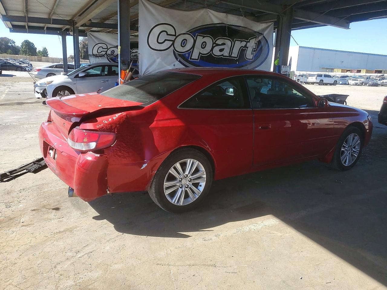 2001 Toyota Camry Solara Sle V6 Red vin: 2T1CF22P21C454811