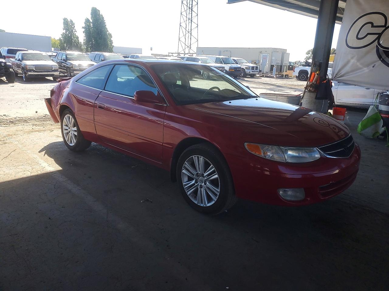 2001 Toyota Camry Solara Sle V6 Red vin: 2T1CF22P21C454811
