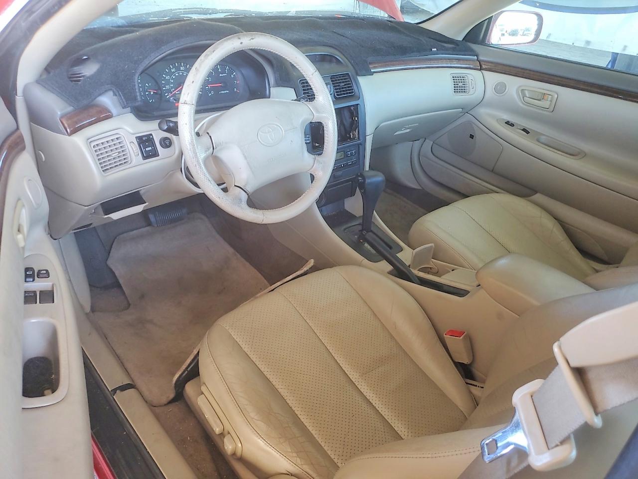 2001 Toyota Camry Solara Sle V6 Red vin: 2T1CF22P21C454811