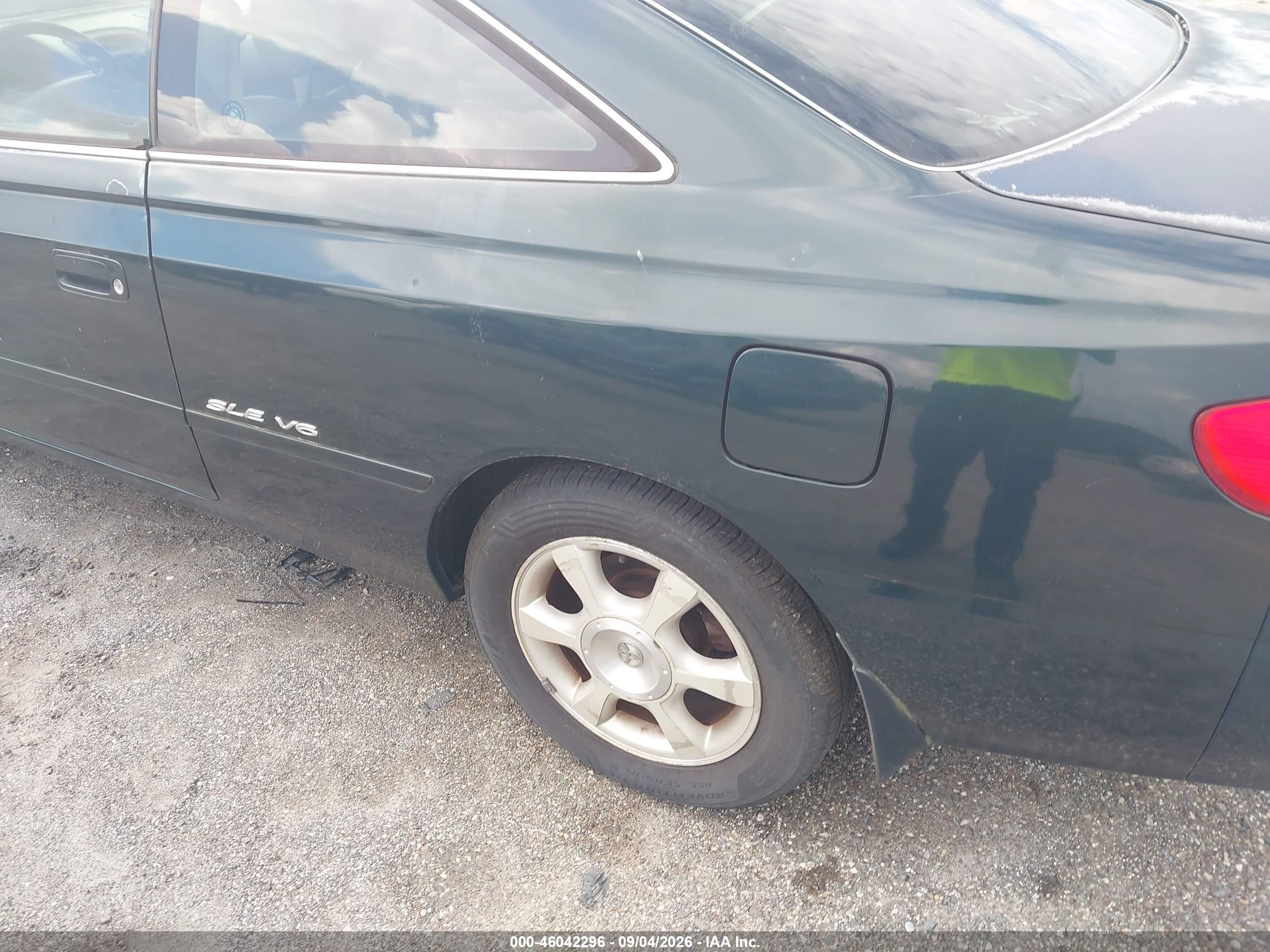 2002 Toyota Camry Solara Sle V6 Зеленый vin: 2T1CF22P22C595444