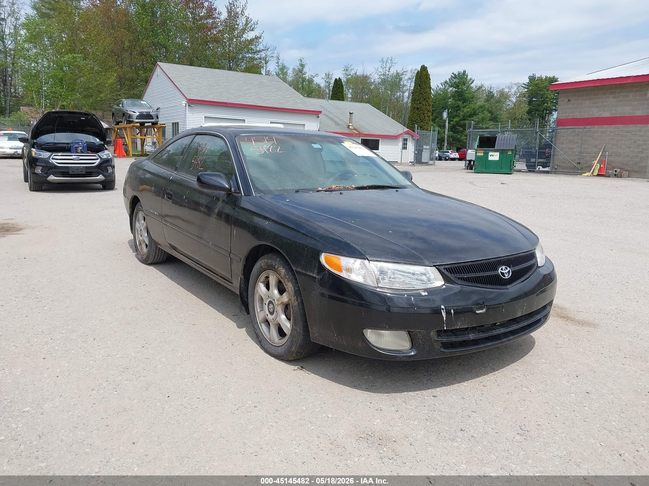 1999 Toyota Camry Solara Sle Black vin: 2T1CF22P2XC147924
