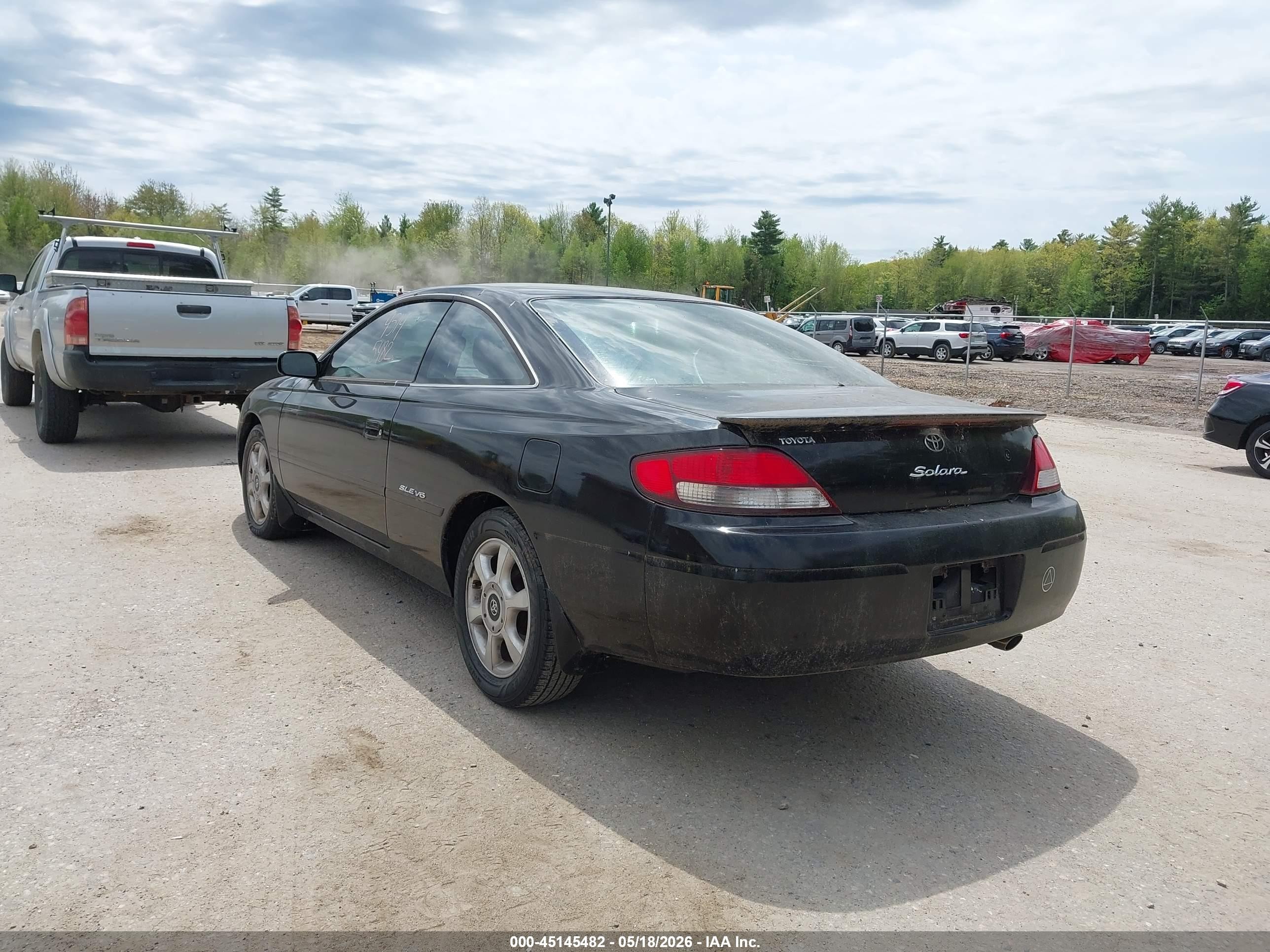 1999 Toyota Camry Solara Sle Black vin: 2T1CF22P2XC147924