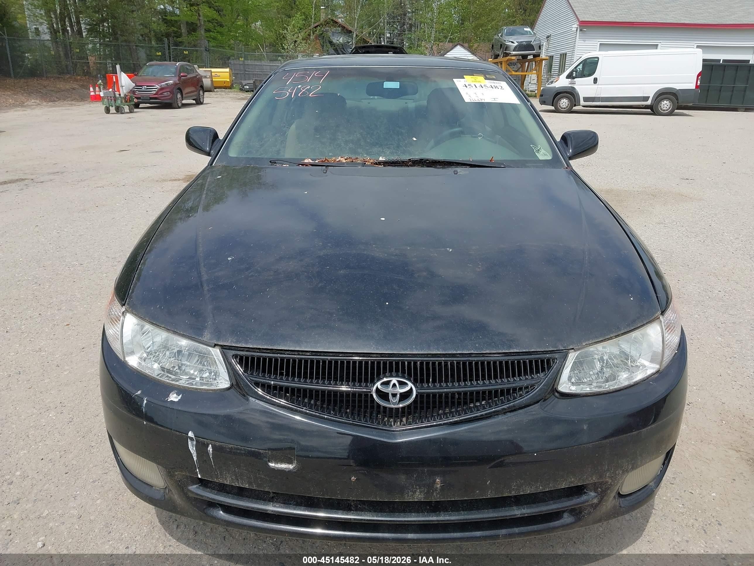 1999 Toyota Camry Solara Sle Black vin: 2T1CF22P2XC147924