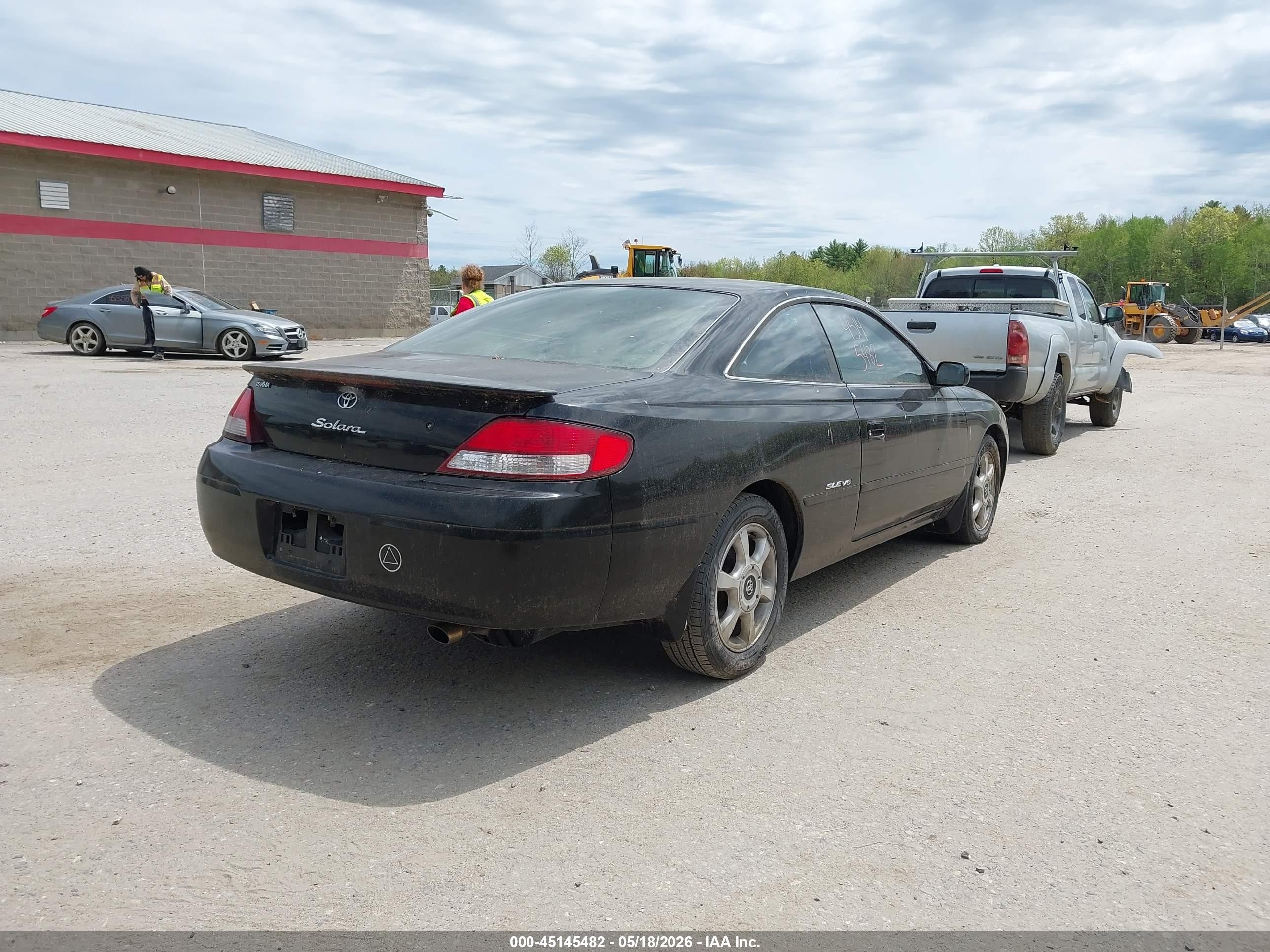 1999 Toyota Camry Solara Sle Black vin: 2T1CF22P2XC147924
