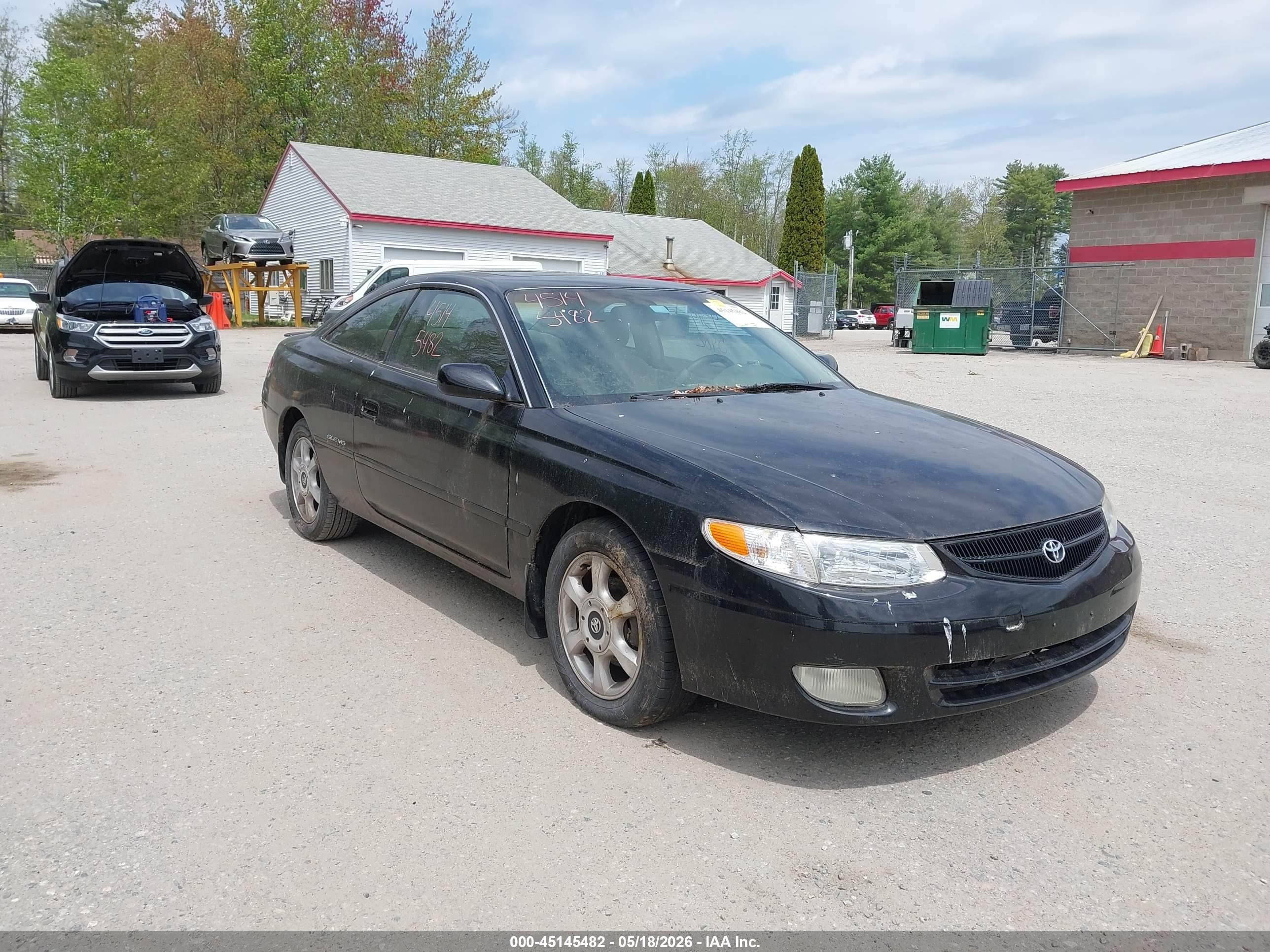 1999 Toyota Camry Solara Sle Black vin: 2T1CF22P2XC147924