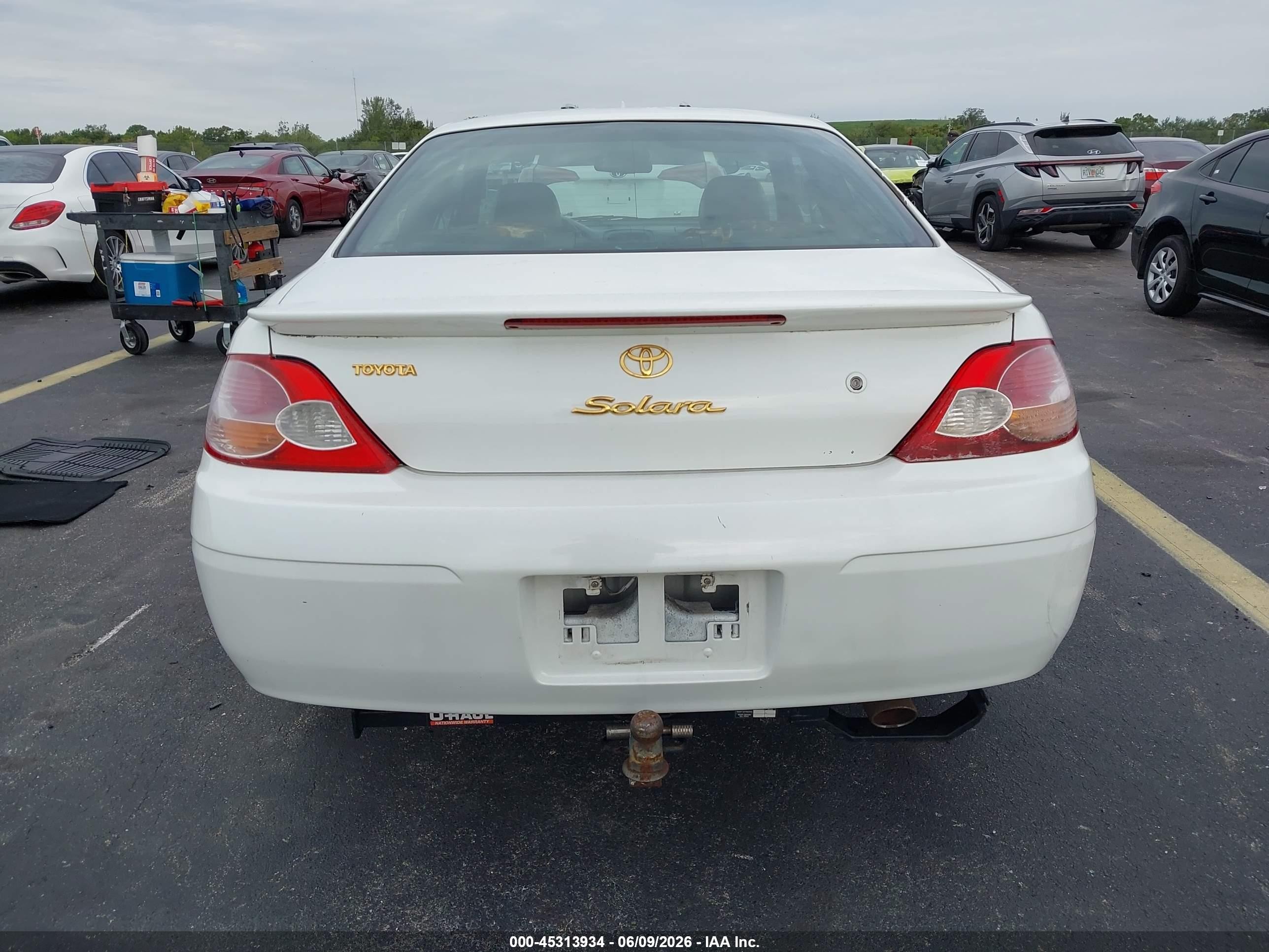 2002 Toyota Camry Solara Se V6 White vin: 2T1CF22P32C550870