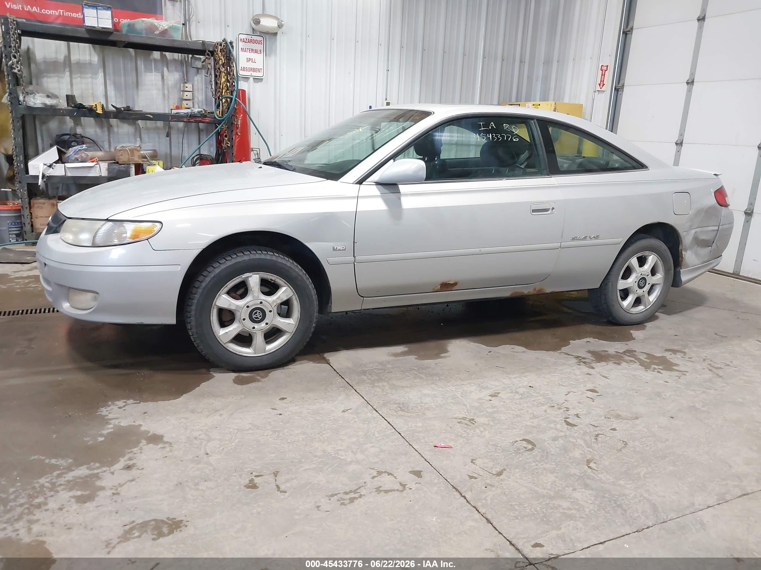 2000 Toyota Camry Solara Sle V6 Silver vin: 2T1CF22P3YC275929