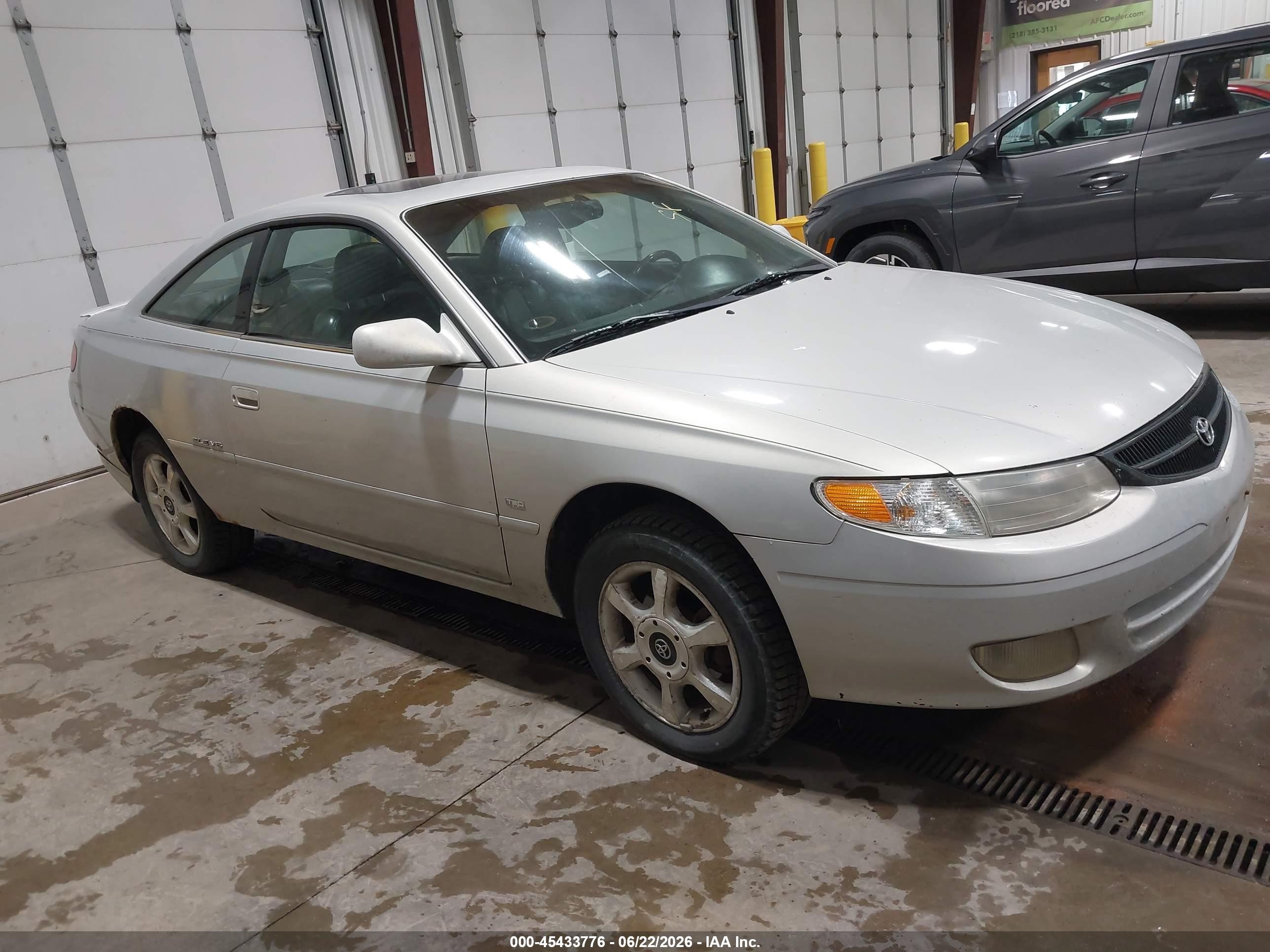 2000 Toyota Camry Solara Sle V6 Silver vin: 2T1CF22P3YC275929