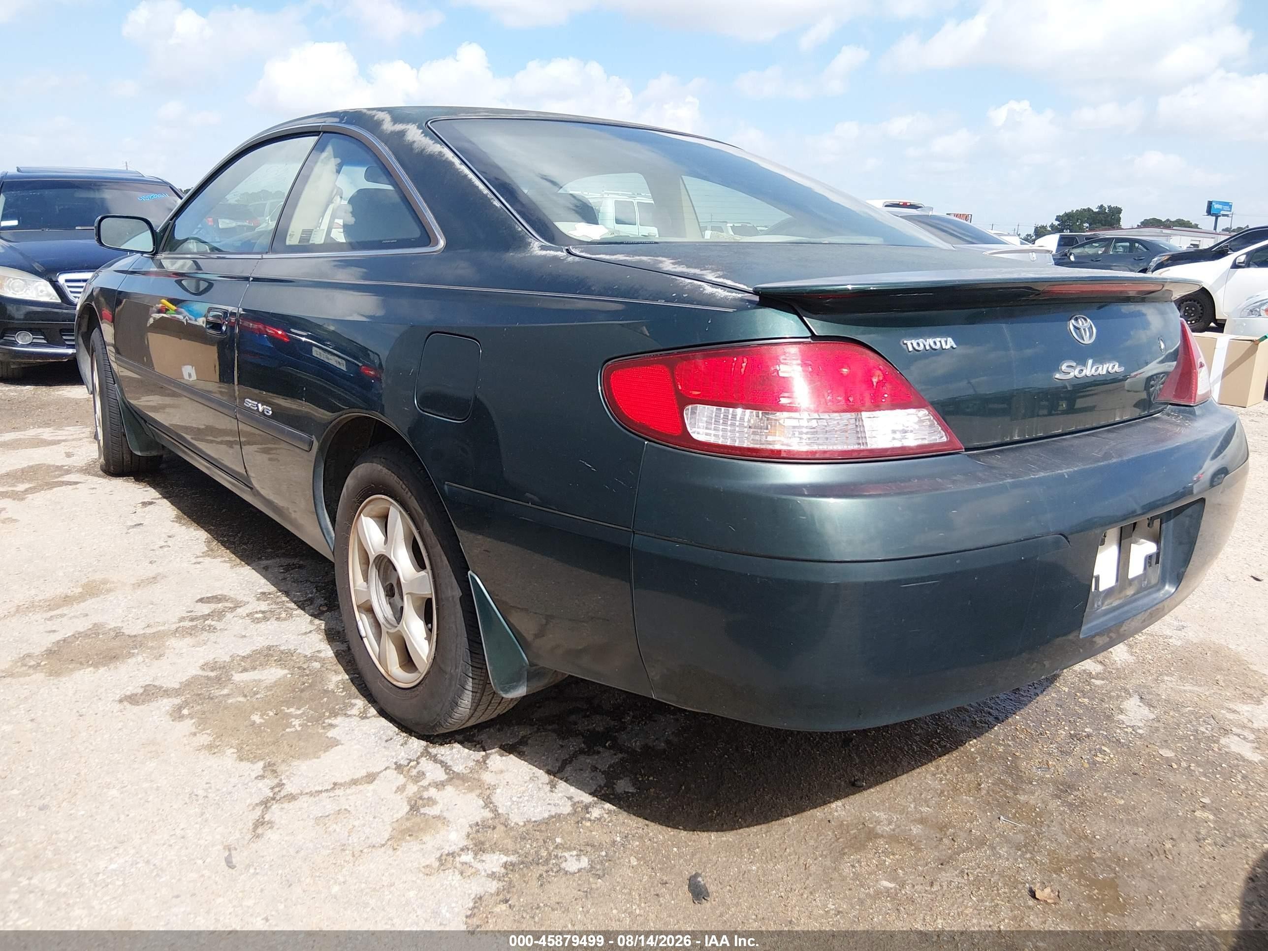 2000 Toyota Camry Solara Se V6 Green vin: 2T1CF22P3YC280435