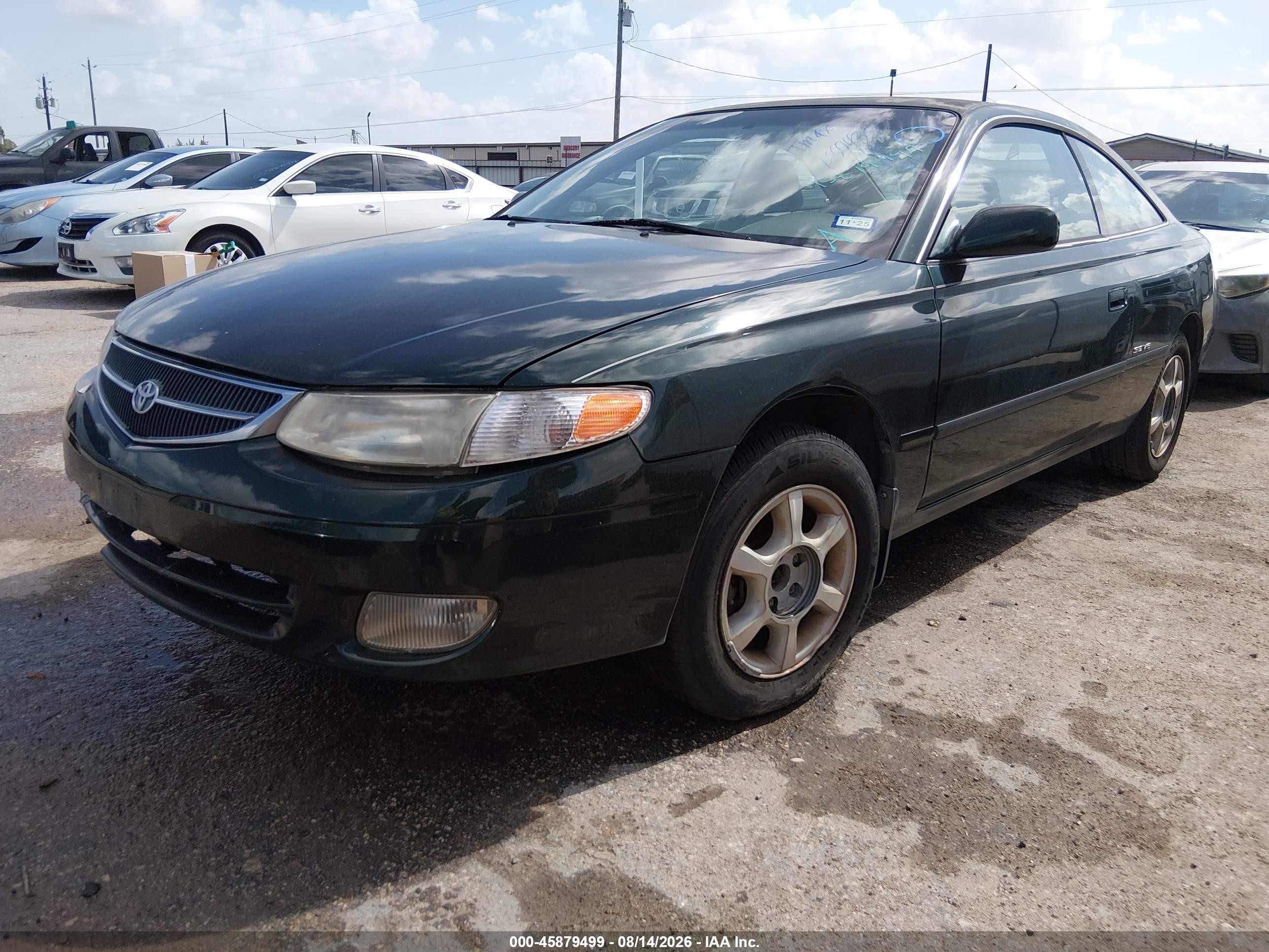 2000 Toyota Camry Solara Se V6 Green vin: 2T1CF22P3YC280435