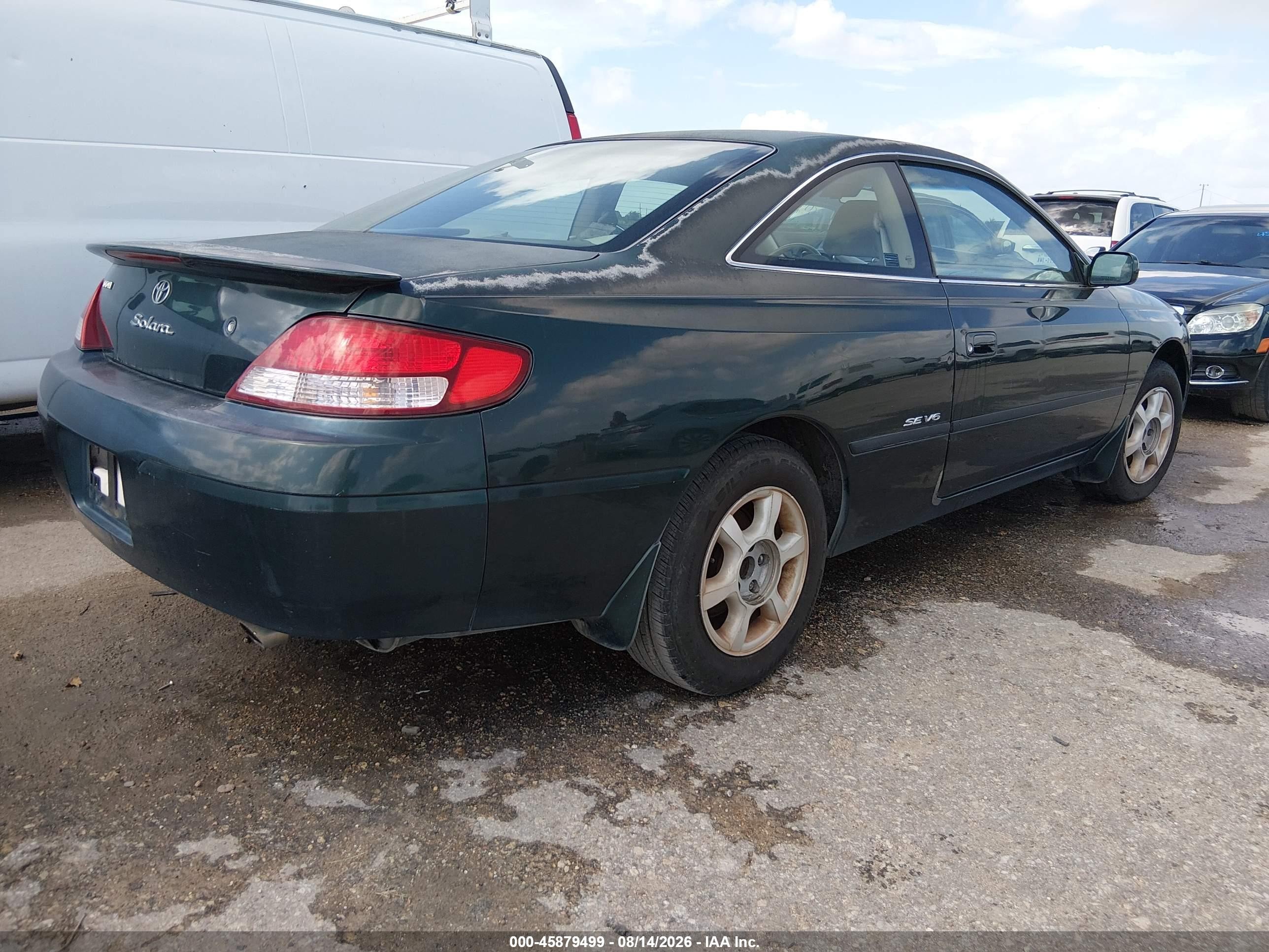 2000 Toyota Camry Solara Se V6 Green vin: 2T1CF22P3YC280435