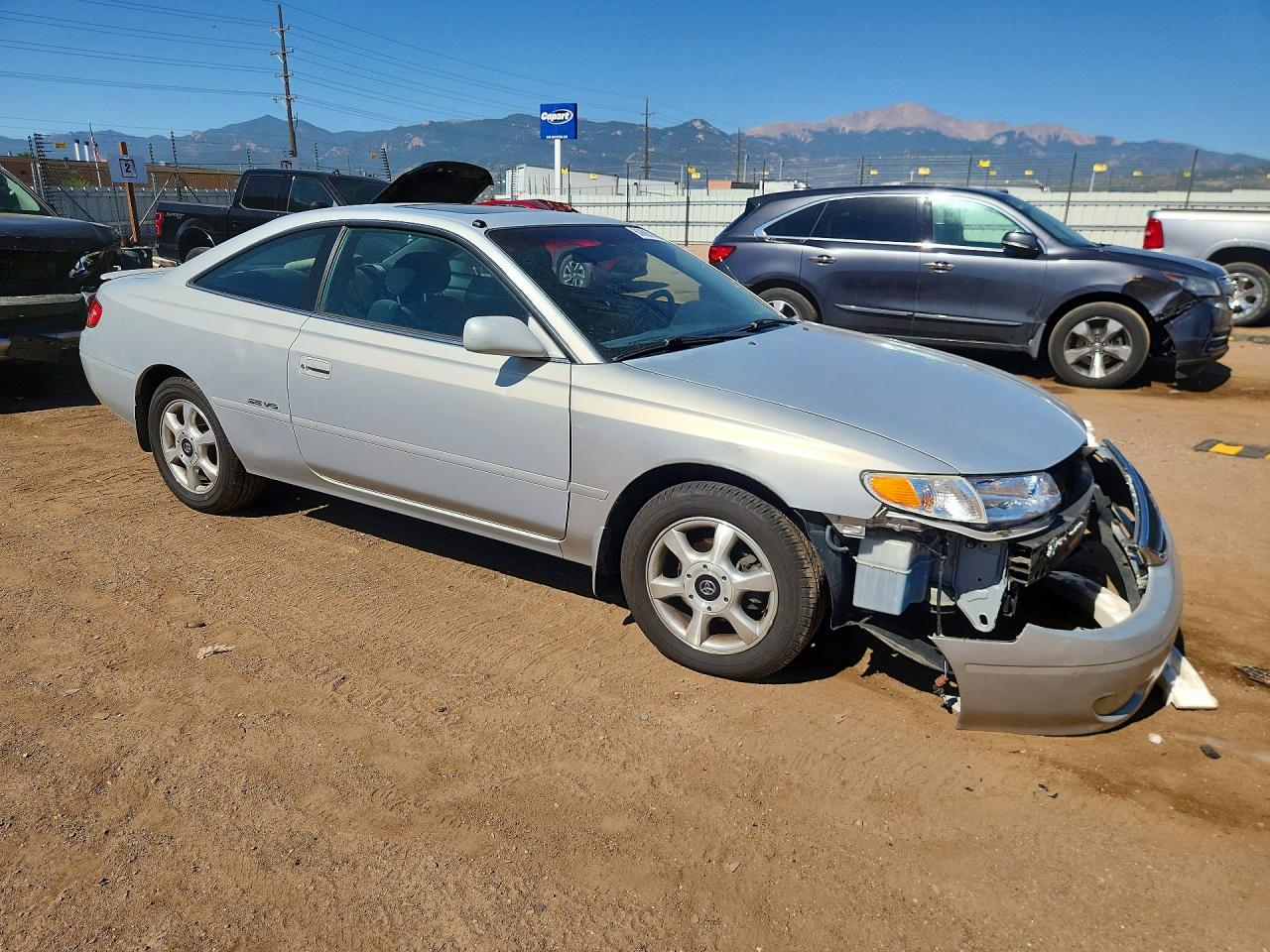 2001 Toyota Camry Solara Se V6 Silver vin: 2T1CF22P41C475191