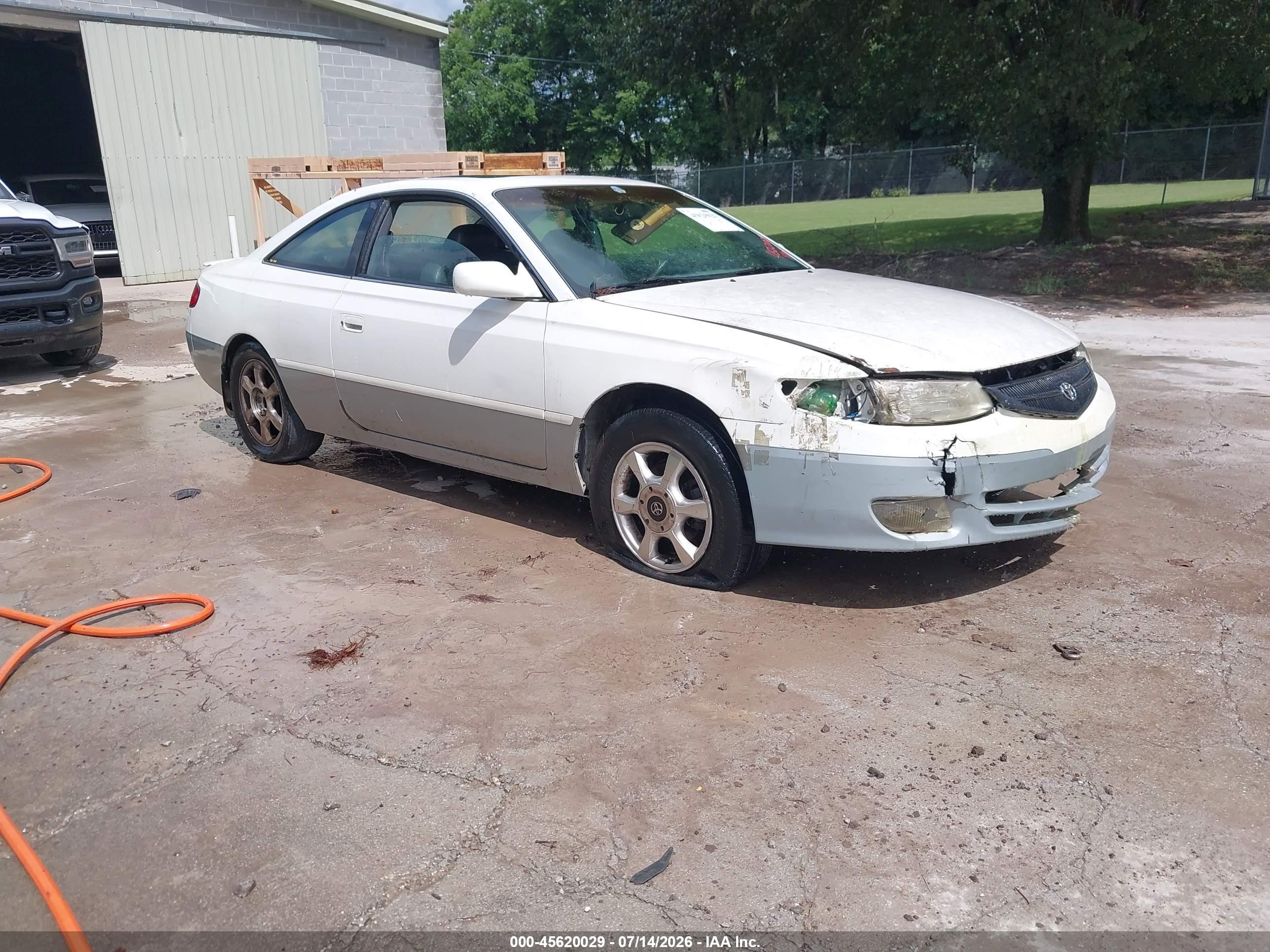 2001 Toyota Camry Solara Sle V6 White vin: 2T1CF22P41C496977