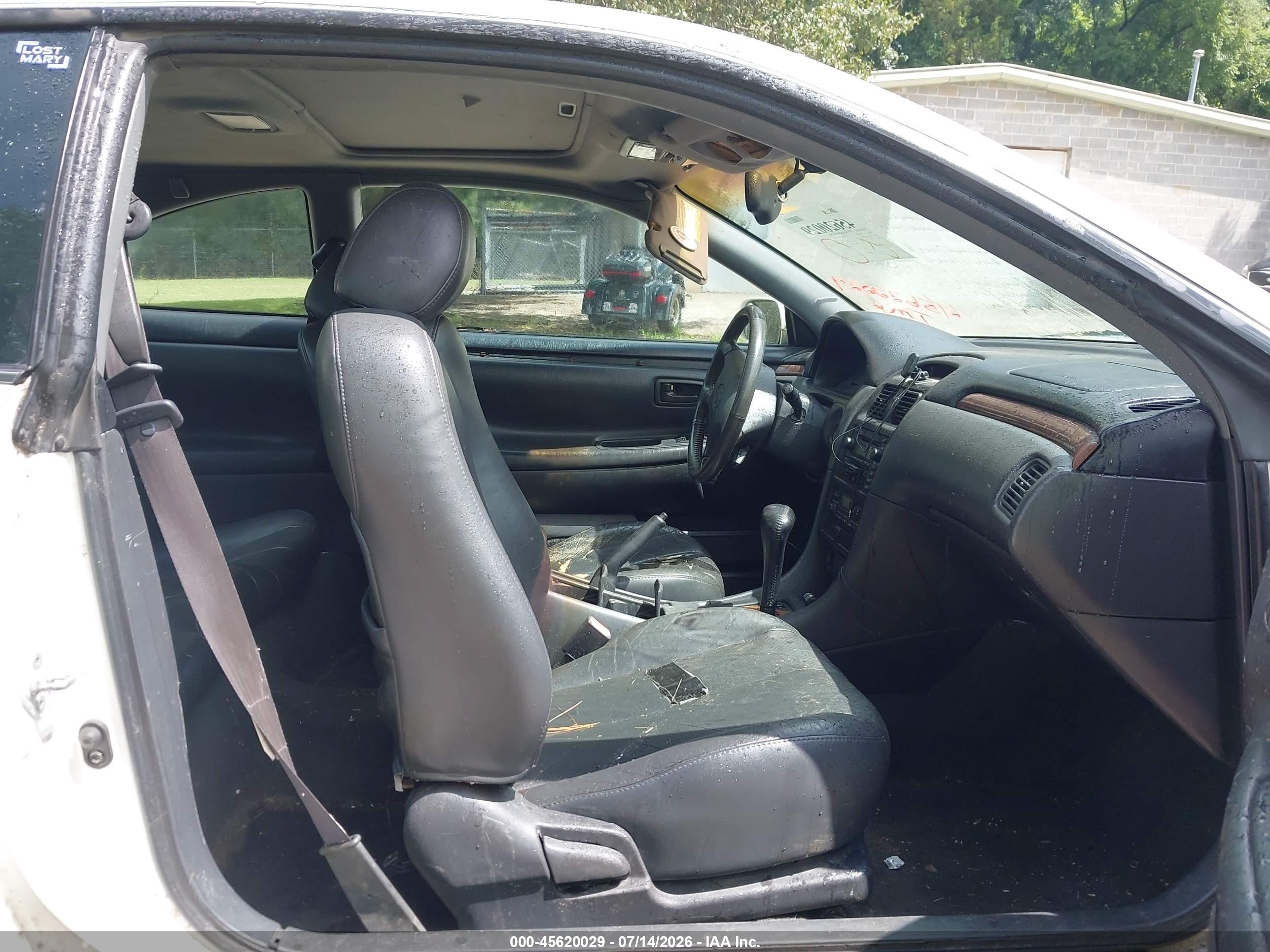 2001 Toyota Camry Solara Sle V6 White vin: 2T1CF22P41C496977