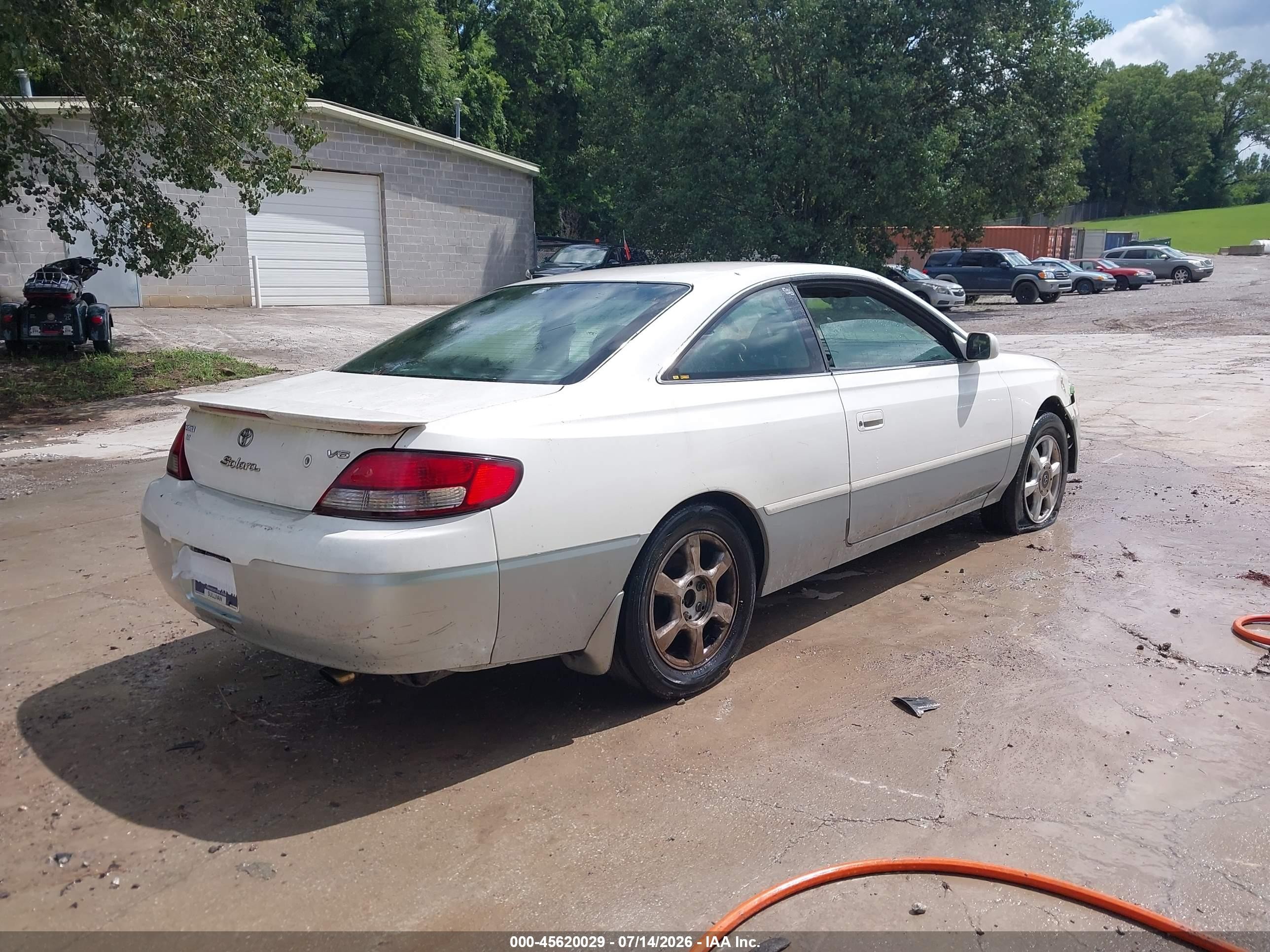 2001 Toyota Camry Solara Sle V6 White vin: 2T1CF22P41C496977