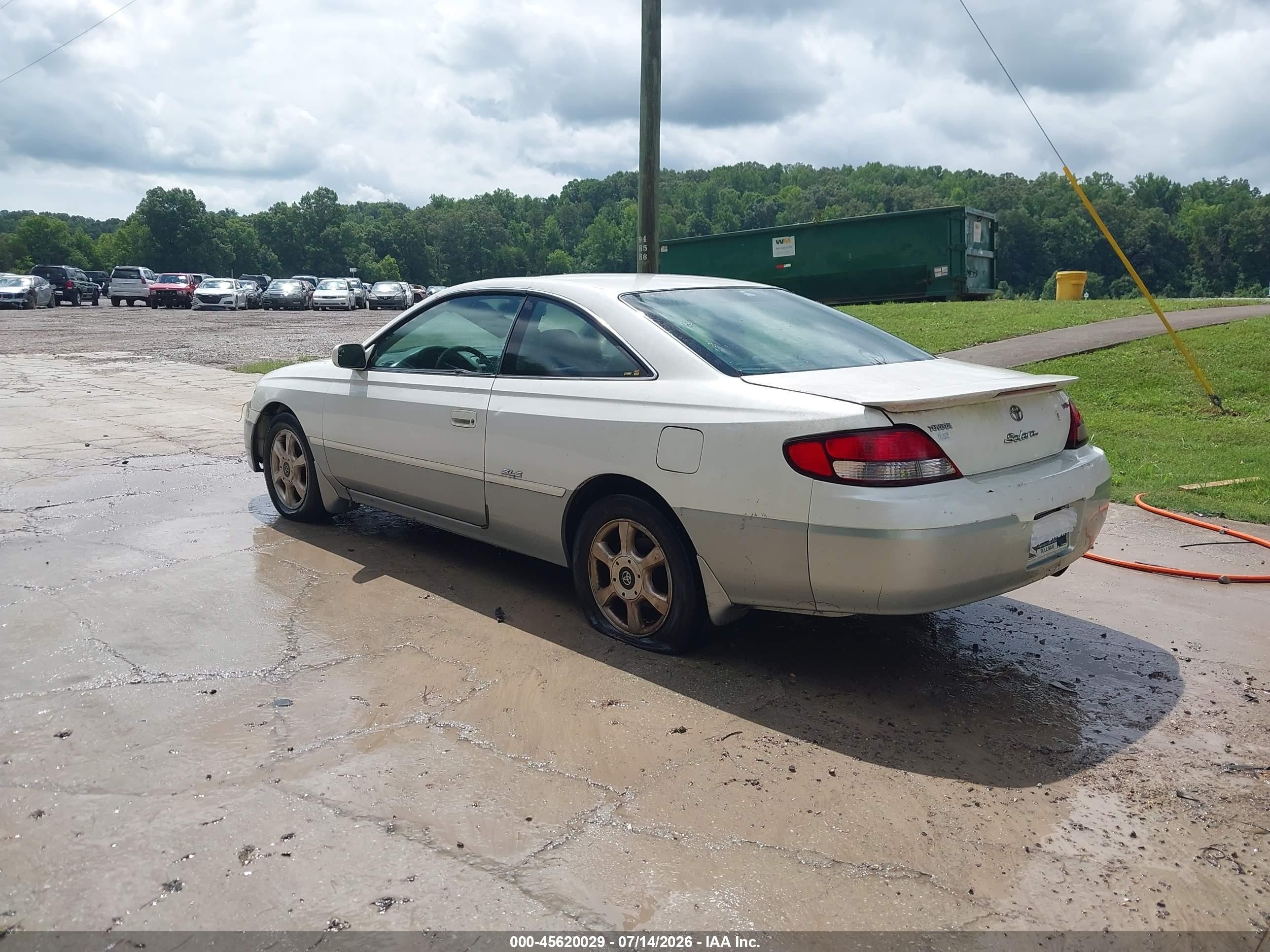 2001 Toyota Camry Solara Sle V6 White vin: 2T1CF22P41C496977