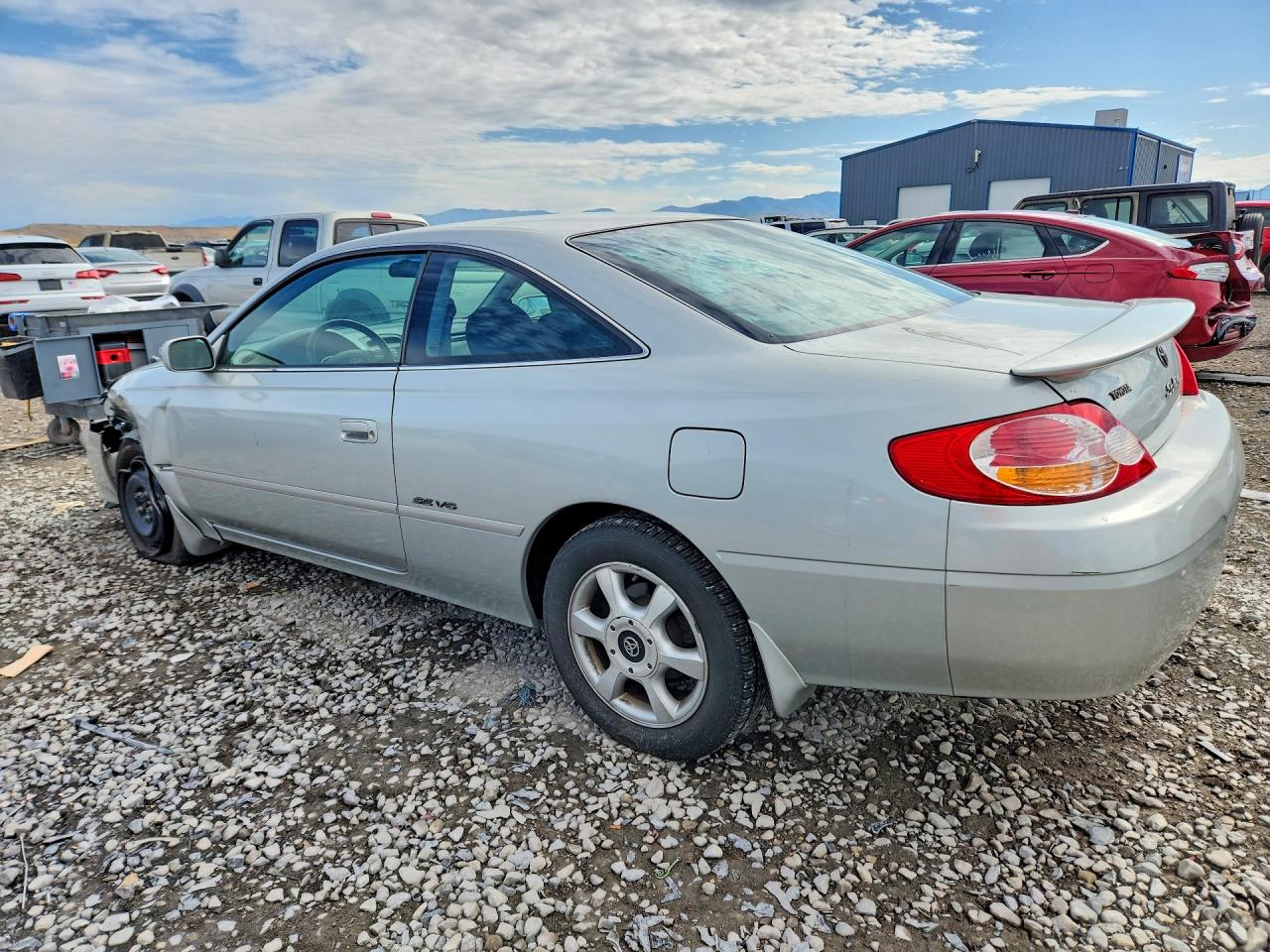 2002 Toyota Camry Solara Se V6 Silver vin: 2T1CF22P42C593386