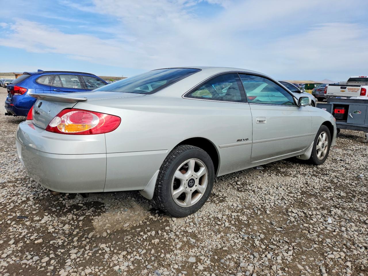 2002 Toyota Camry Solara Se V6 Silver vin: 2T1CF22P42C593386