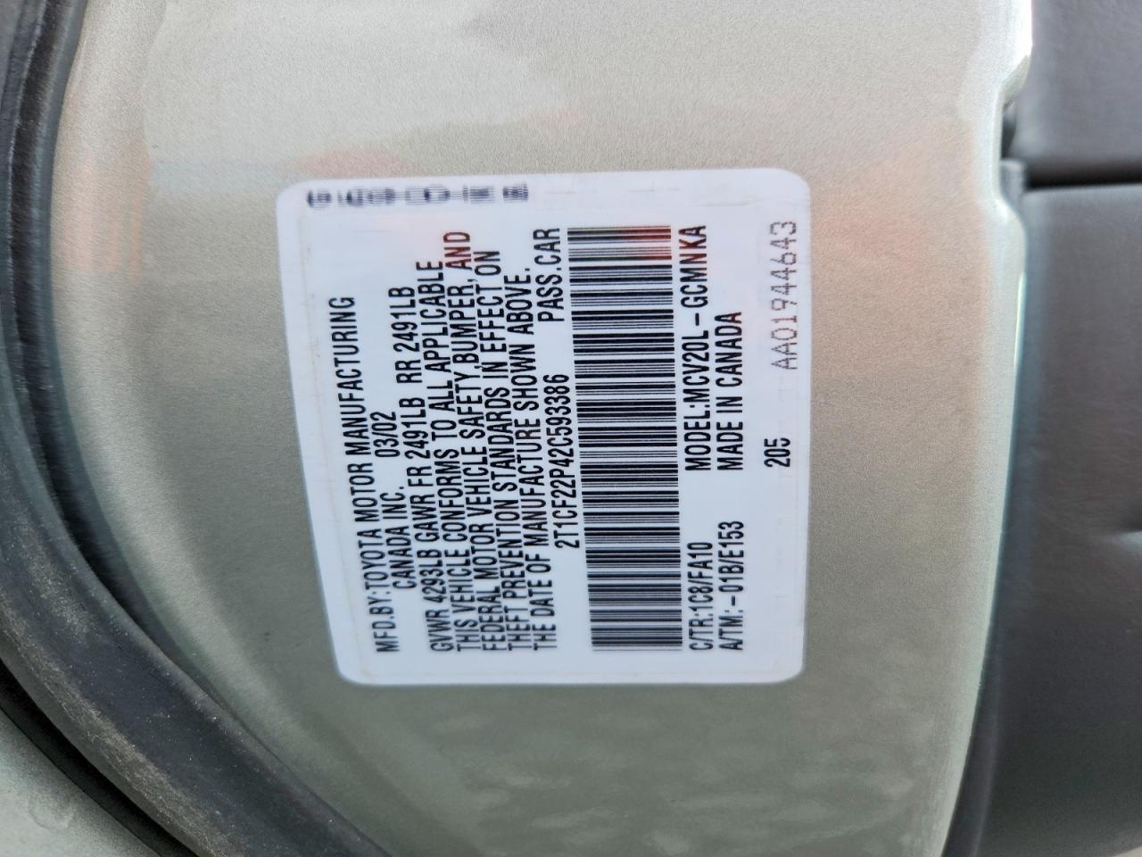 2002 Toyota Camry Solara Se V6 Silver vin: 2T1CF22P42C593386