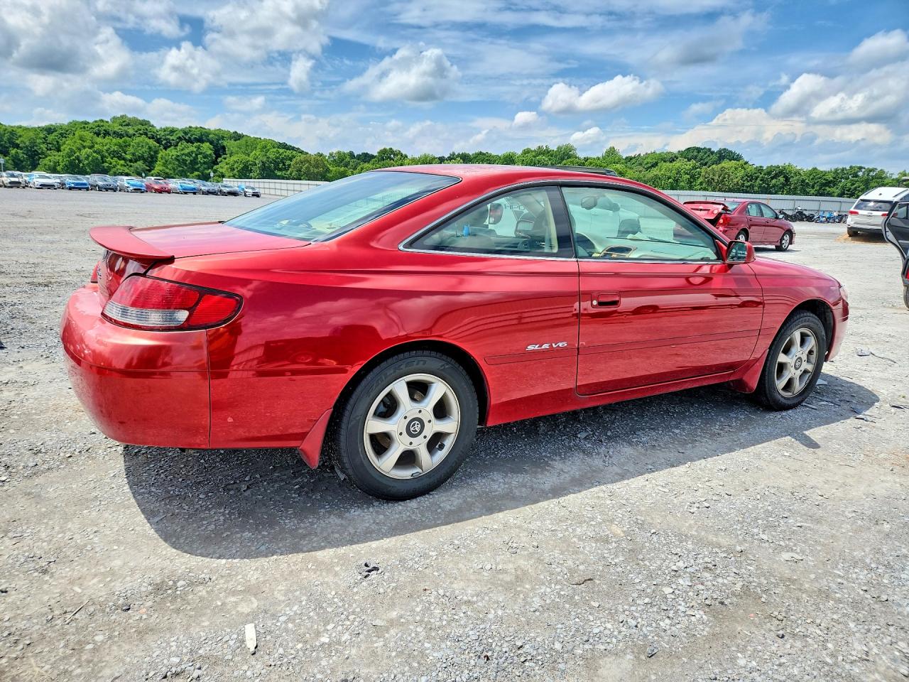 1999 Toyota Camry Solara Sle V6 Red vin: 2T1CF22P4XC177376