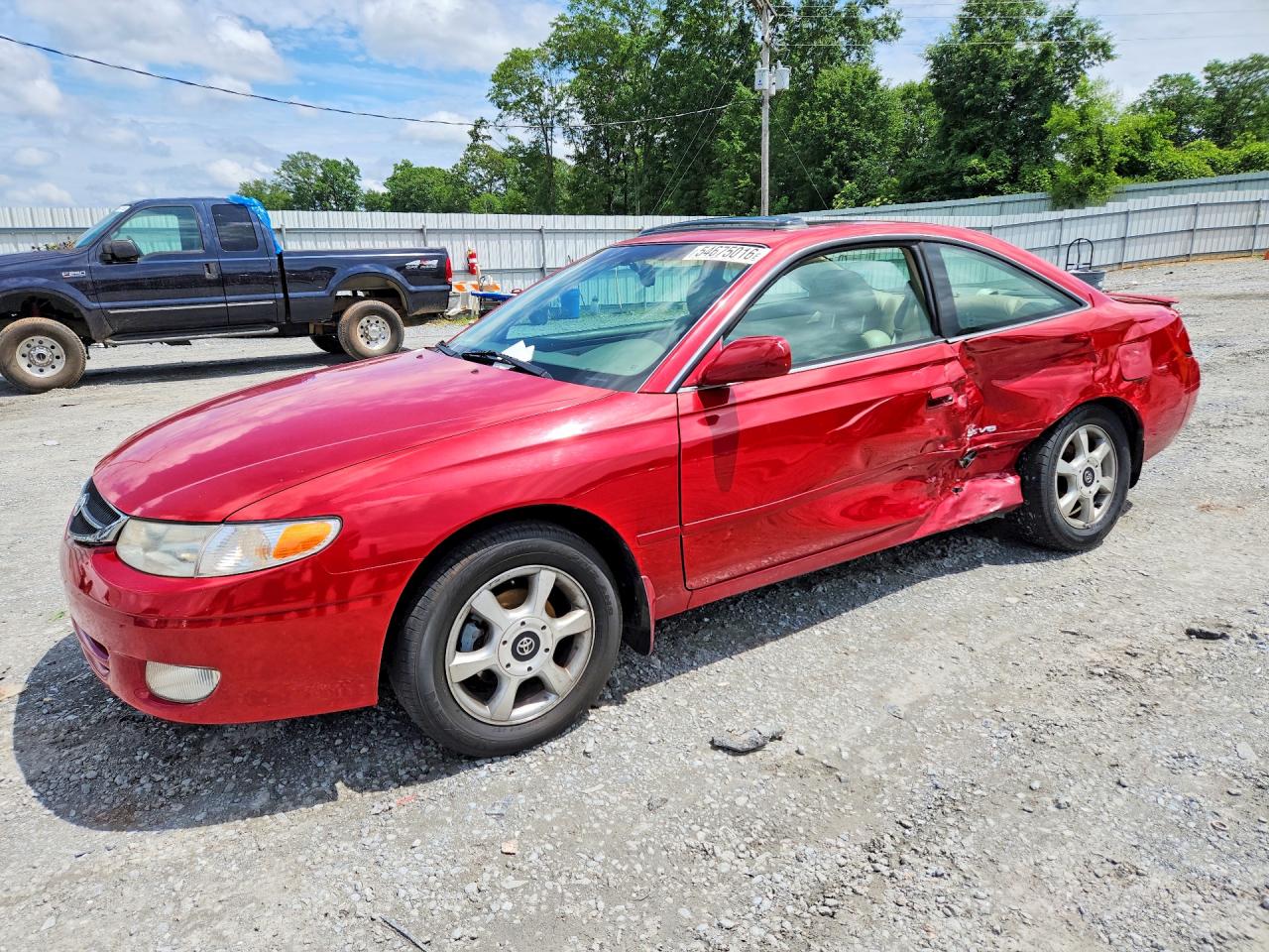 1999 Toyota Camry Solara Sle V6 Red vin: 2T1CF22P4XC177376