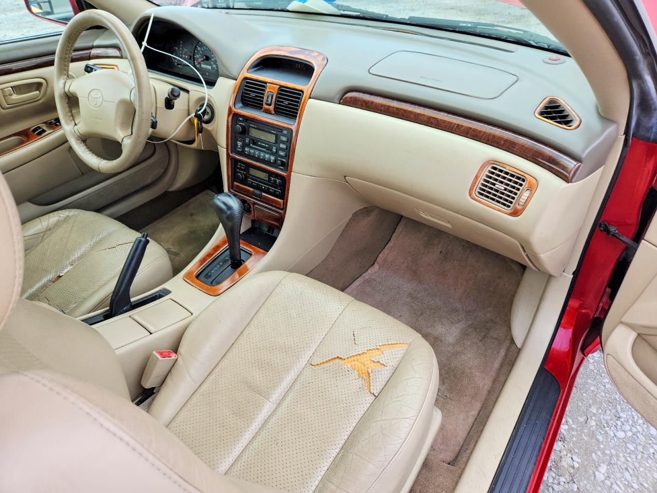 1999 Toyota Camry Solara Sle V6 Red vin: 2T1CF22P4XC177376