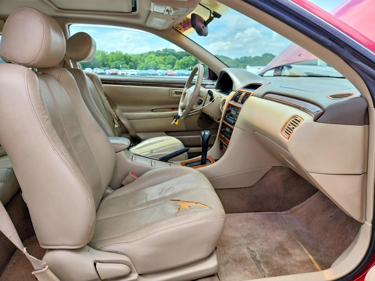 1999 Toyota Camry Solara Sle V6 Red vin: 2T1CF22P4XC177376