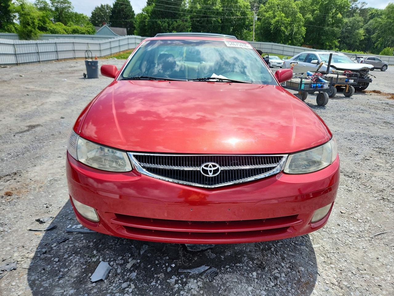 1999 Toyota Camry Solara Sle V6 Red vin: 2T1CF22P4XC177376